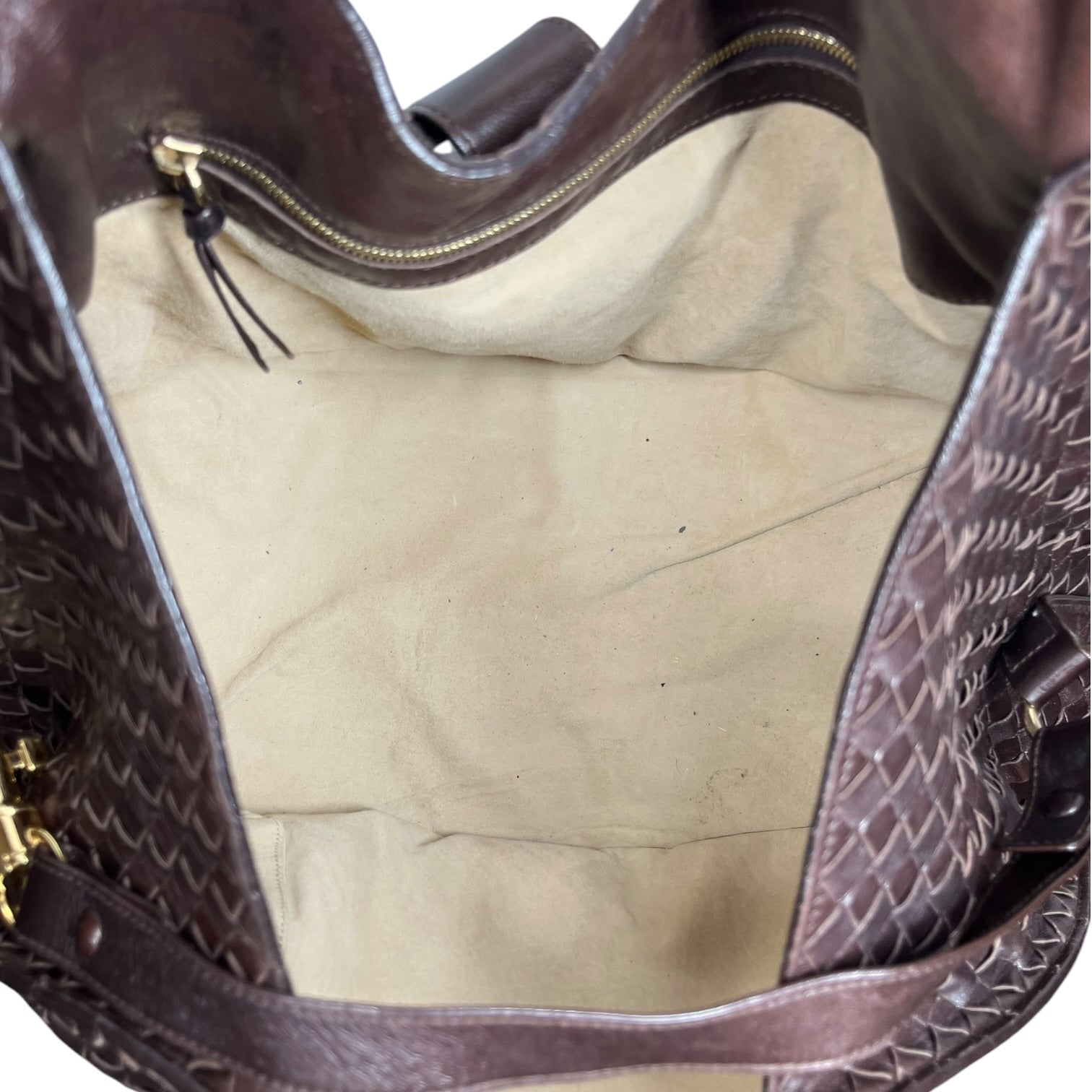BOTTEGA VENETA/Hand Bag/Leather/BRW/Intrecciato Woven Hobo Bag view 4