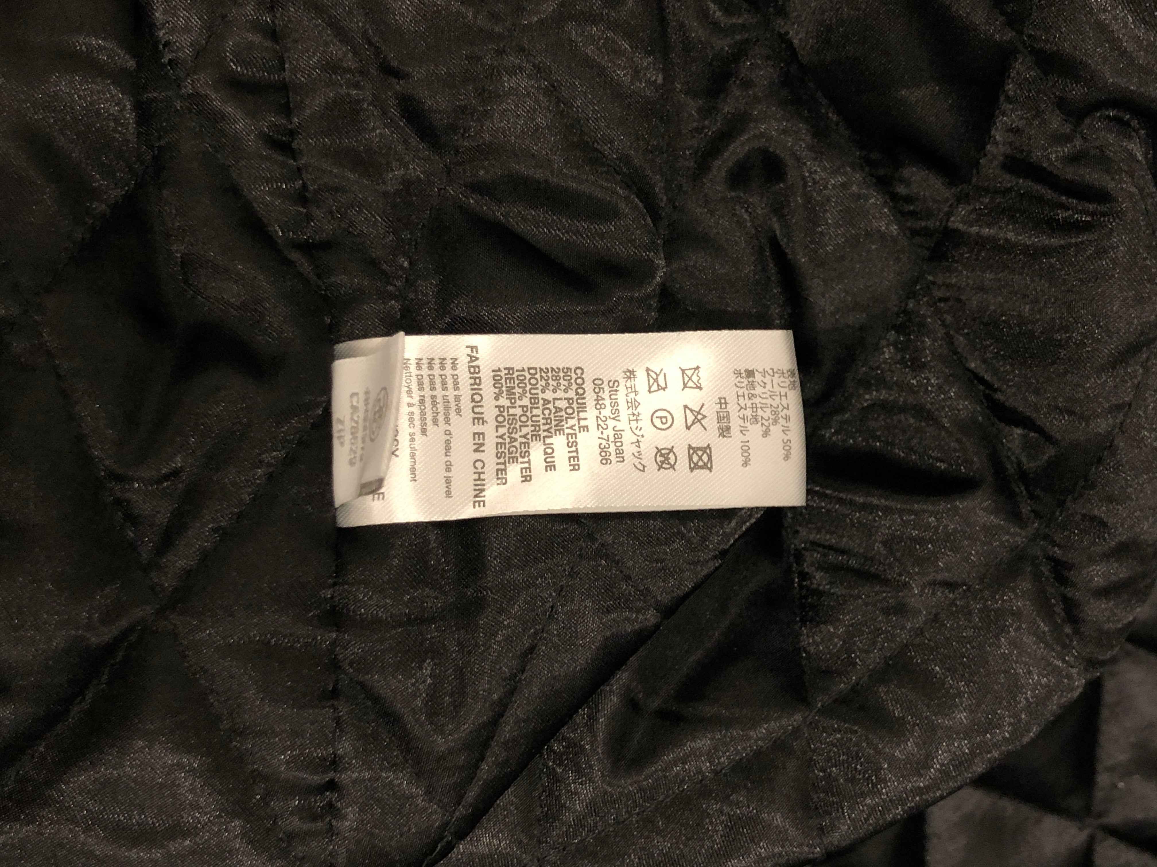 STUSSY/Jacket/L/Wool/BLK/ view 4