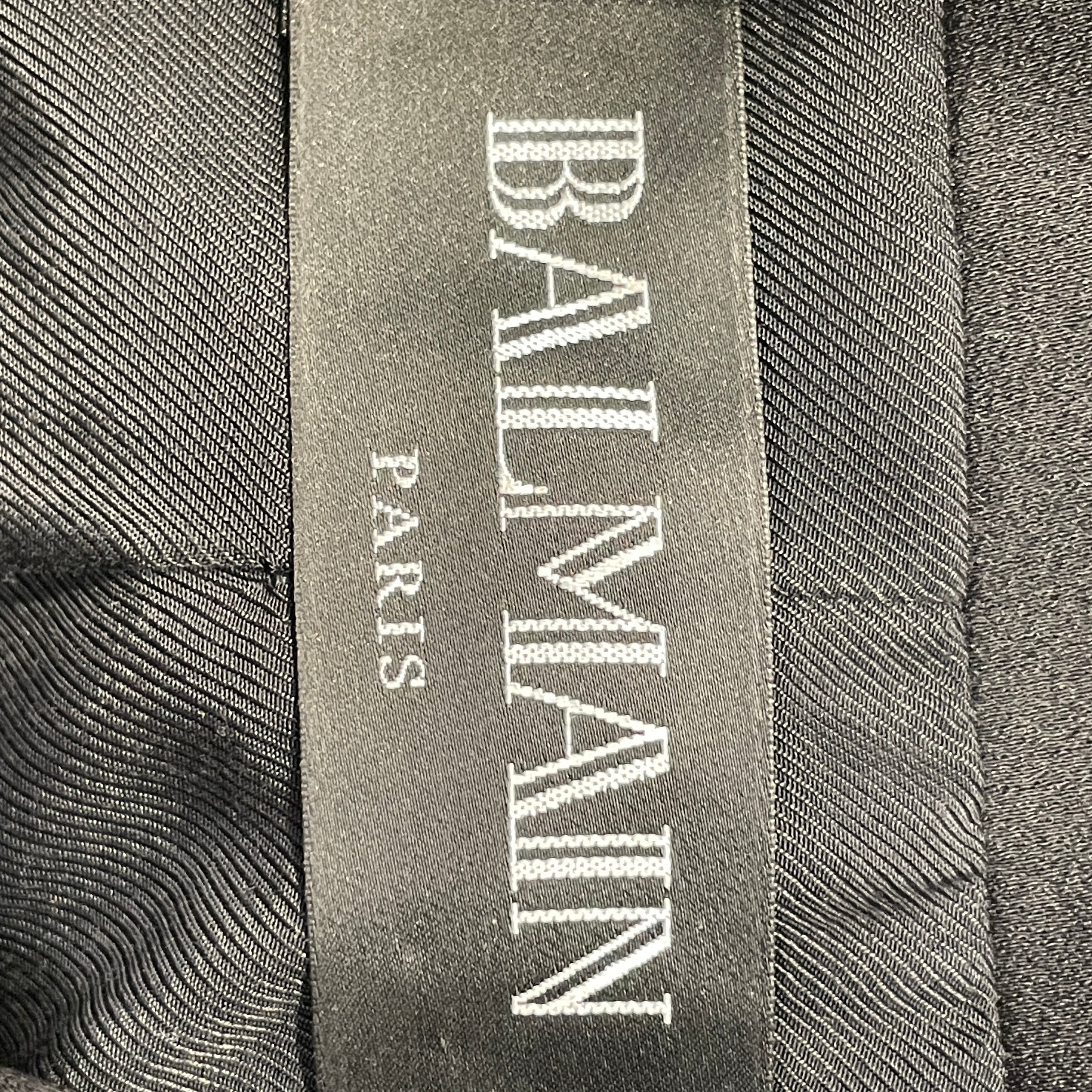 BALMAIN/Tailored Jkt/40/Wool/BLK/ view 3