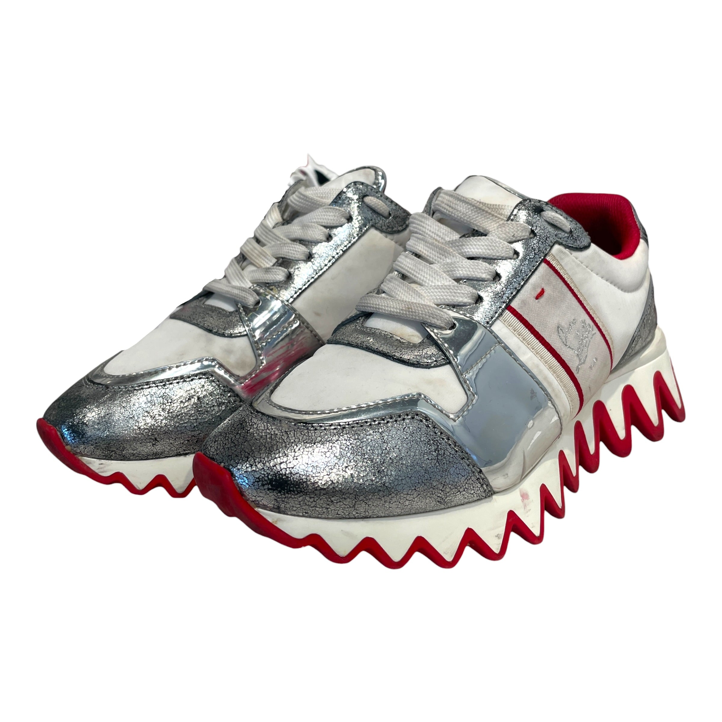 Christian Louboutin/Low-Sneakers/EU 37/Leather/MLT/Nastroshark Sneaker view 4