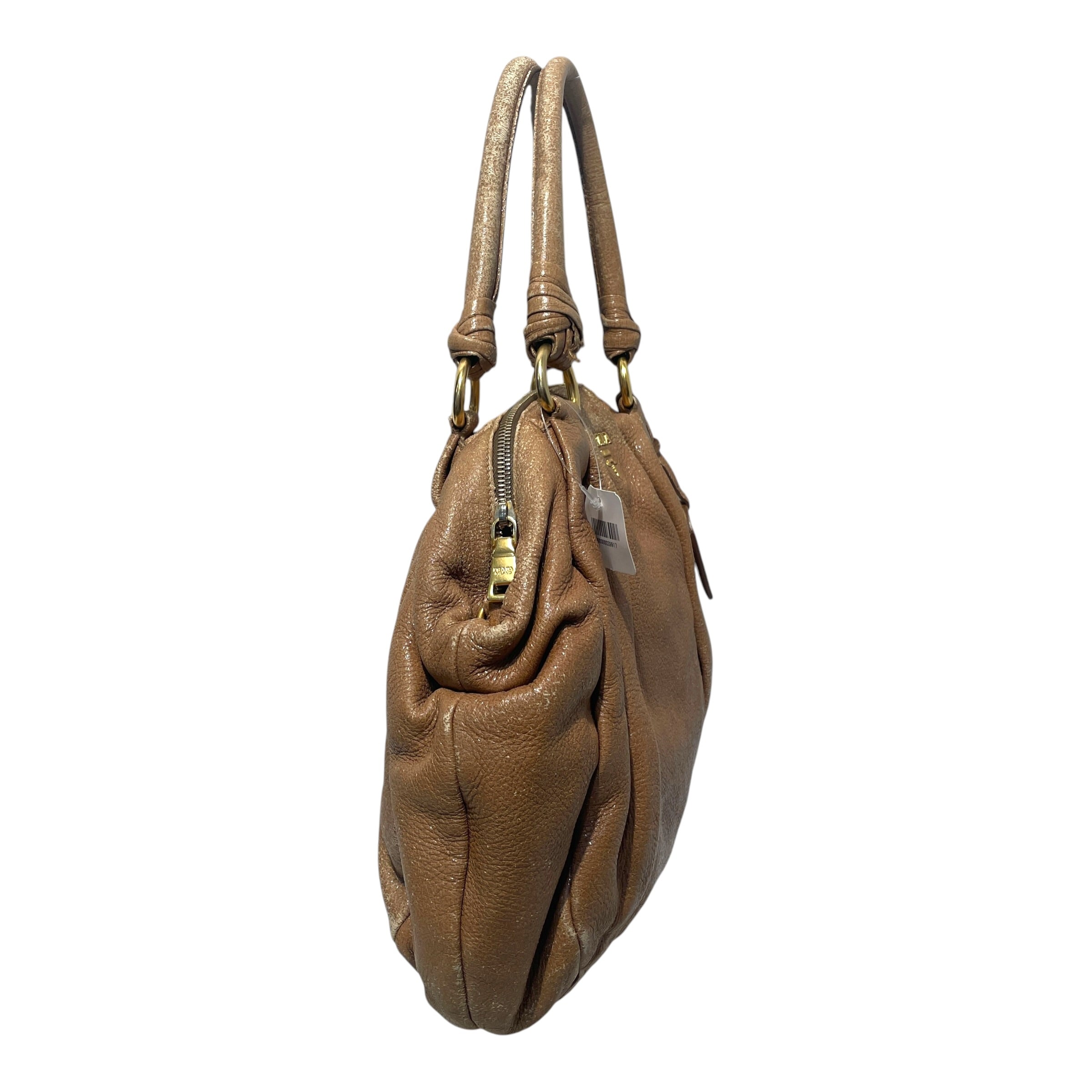 PRADA/Hand Bag/Leather/BEG/Vitello Daino Hobo view 5