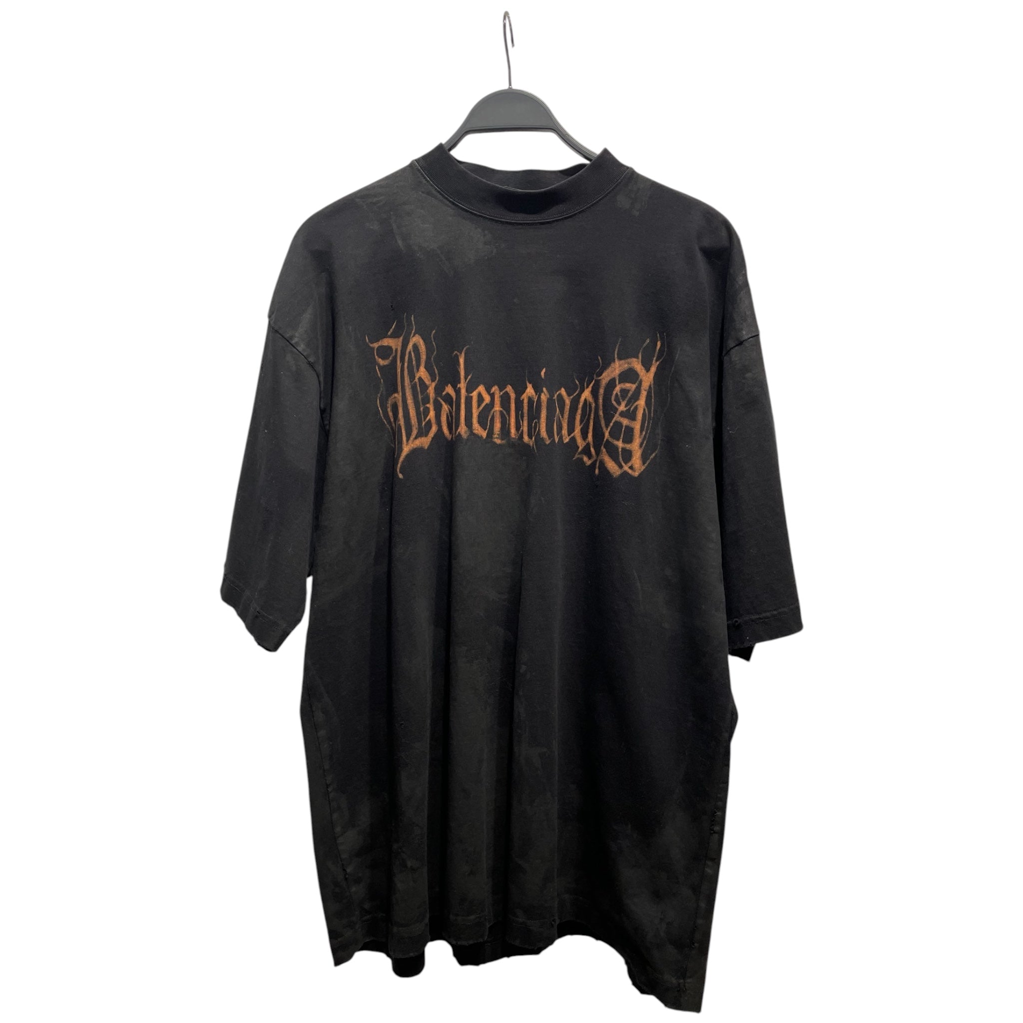 BALENCIAGA/T-Shirt/Cotton/BLK/Graphic/Sanskrit Logo view 1