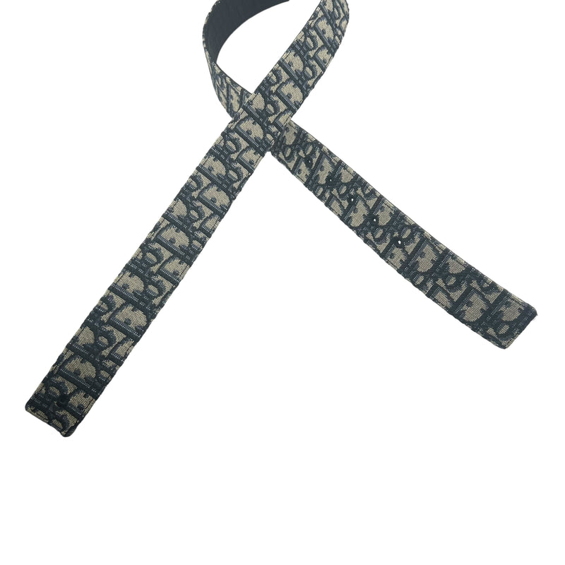 Christian Dior/ObliqueJacquard/Belt/US 4/Navy