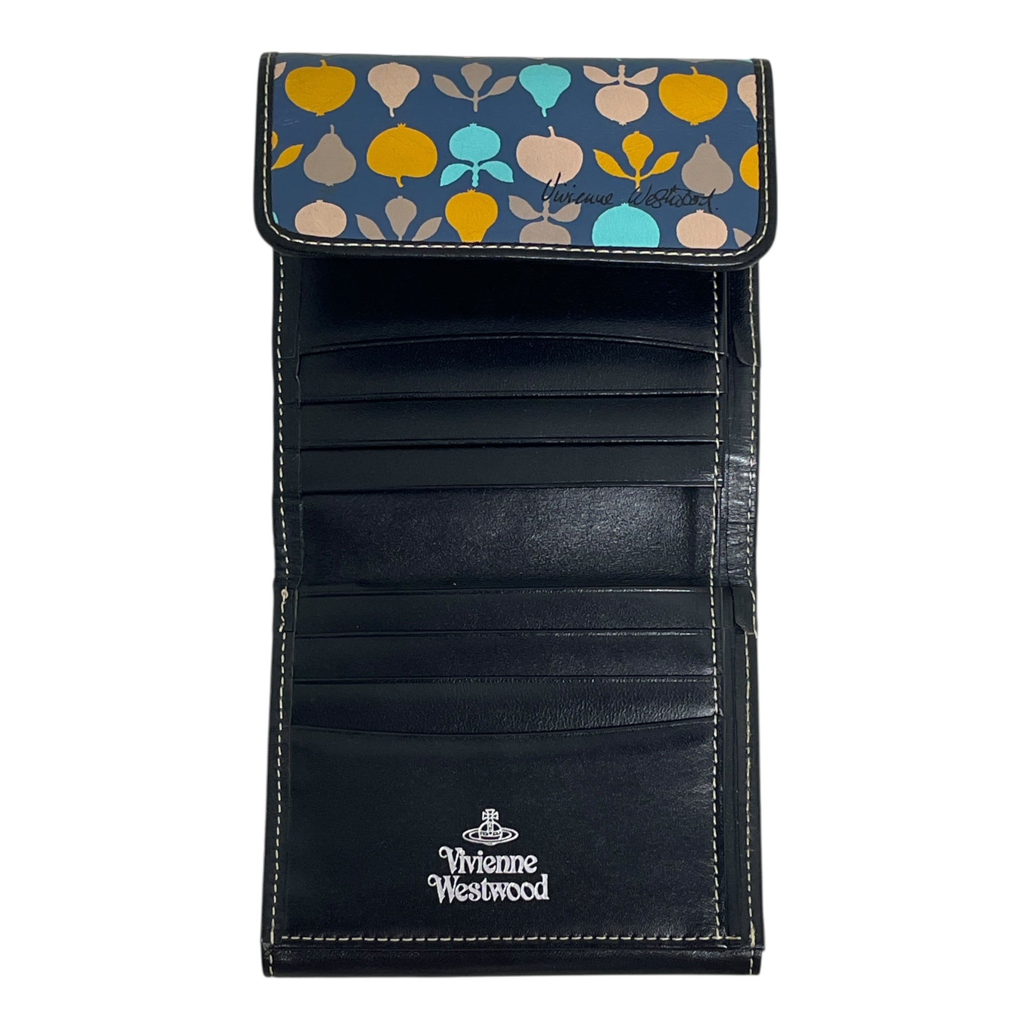 Vivienne Westwood/Trifold Wallet/S/All Over Print/Leather/MLT/FRUIT SILHOUTTES view 2