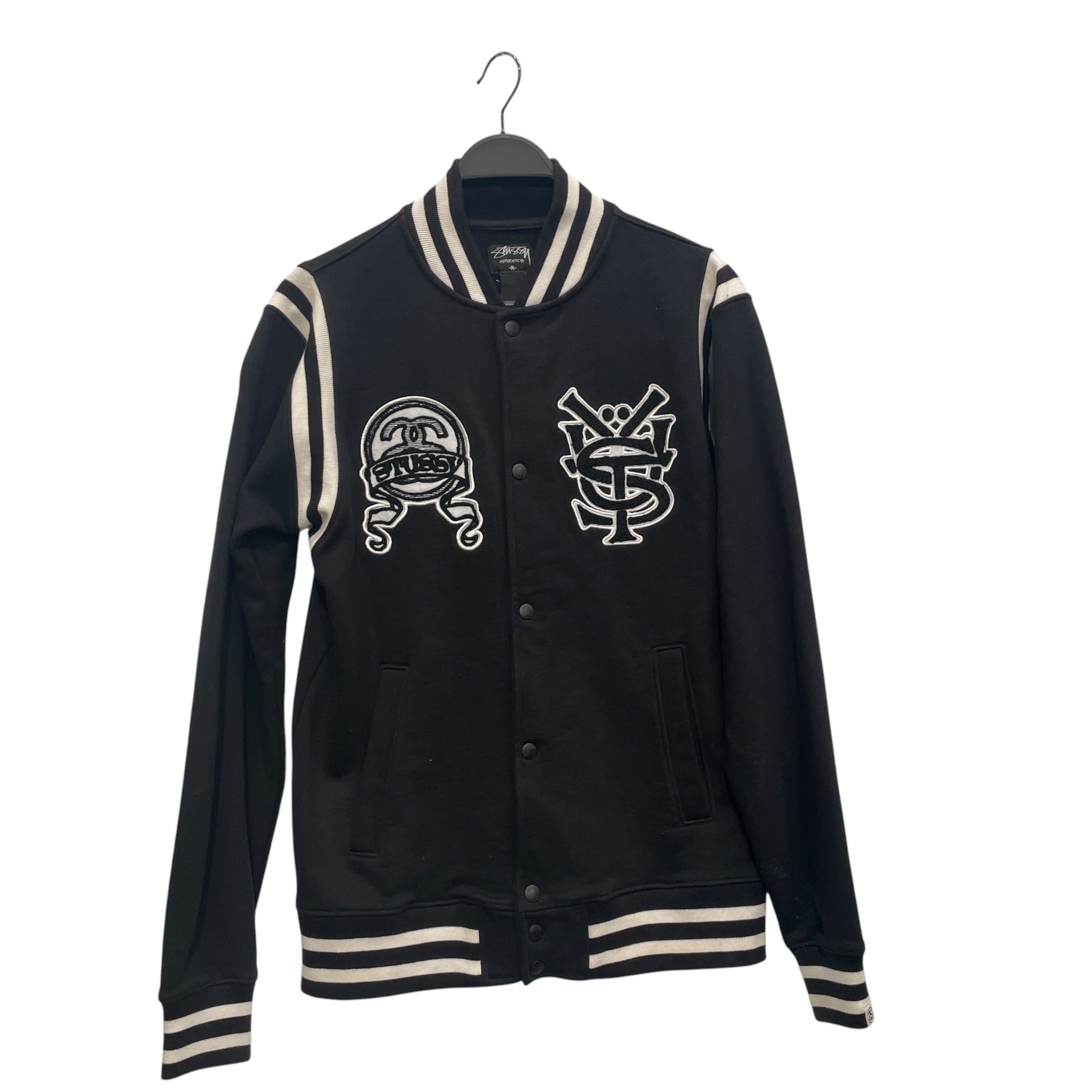 STUSSY/Deck Jkt/M/Cotton/BLK/WHT DETAIL / LOGO PATCHES view 1