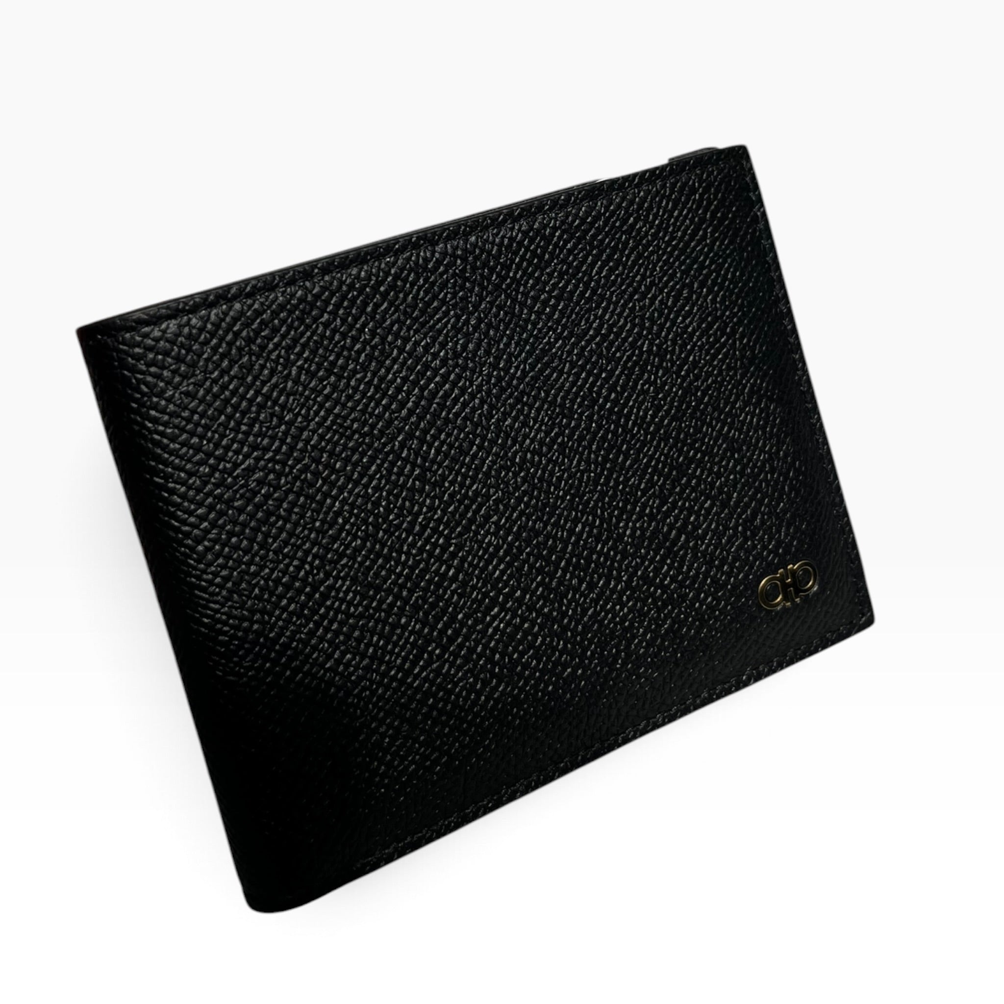 Salvatore Ferragamo/Bifold Wallet/Leather/BLK/M's/JL-66 1451 view 1