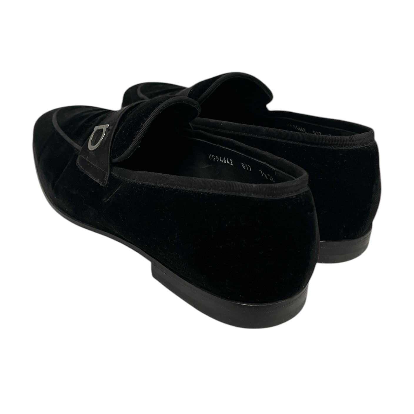Salvatore Ferragamo/Dress Shoes/US 7.5/Velour/BLK/ view 2