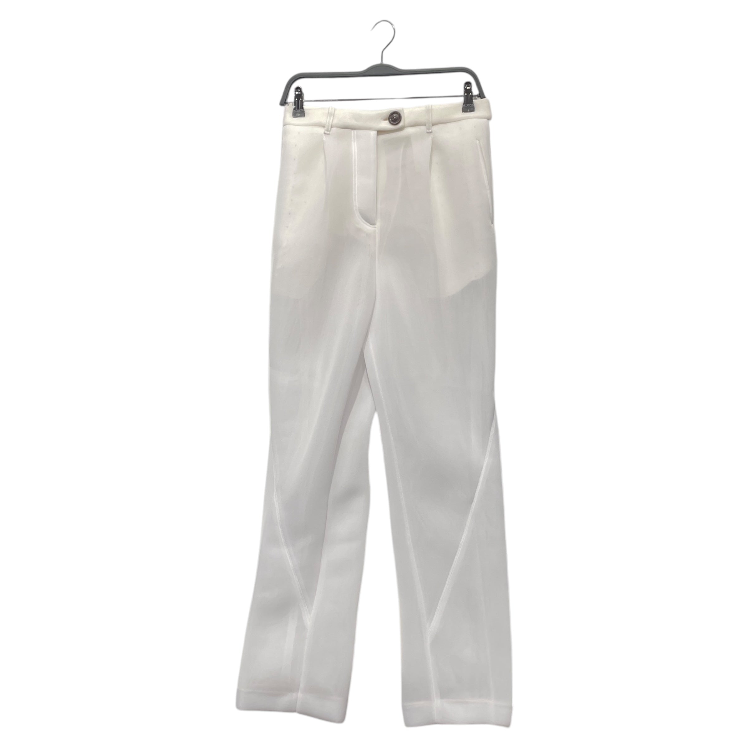 PETER DO/Straight Pants/40/Polyester/WHT/SS 22 view 1