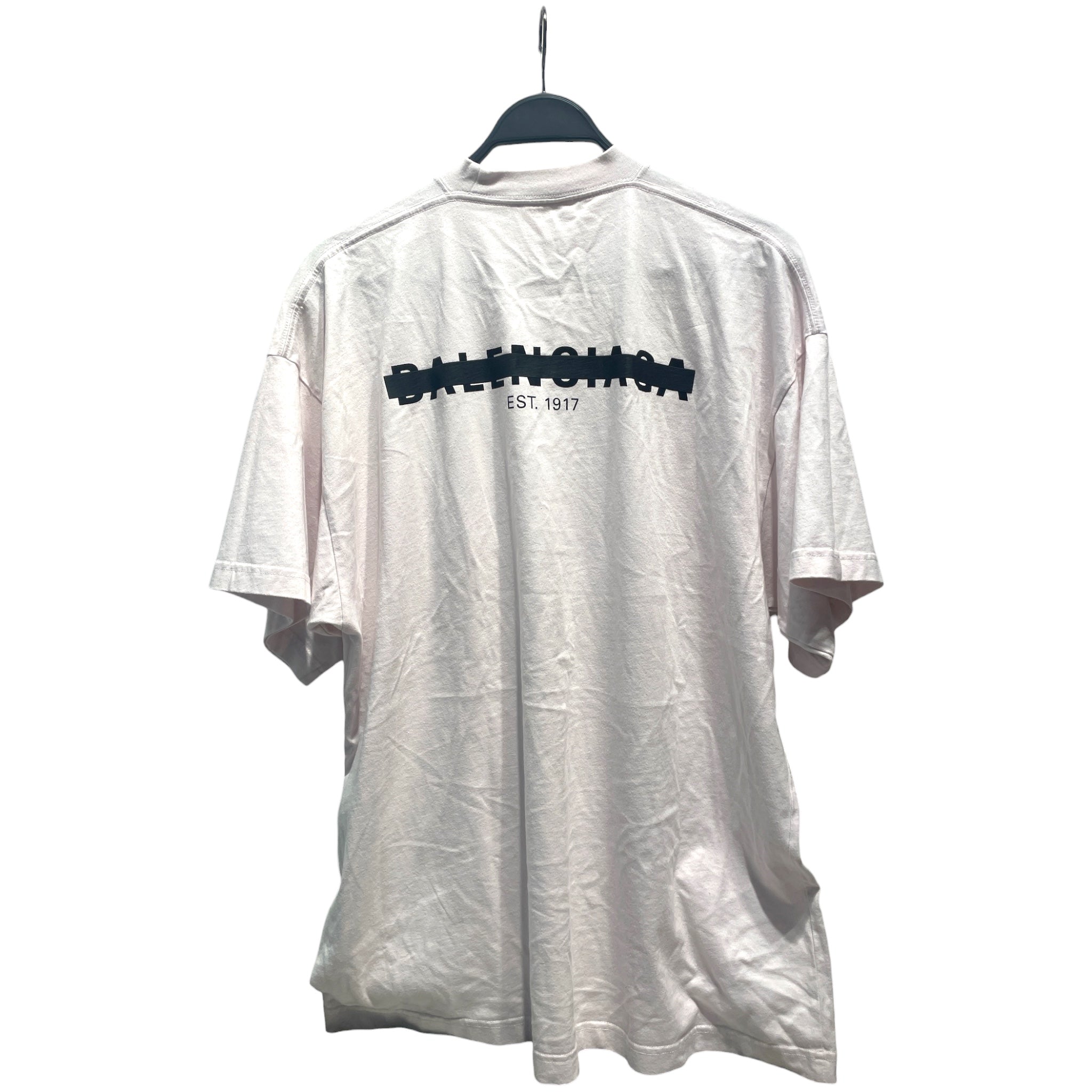 BALENCIAGA/T-Shirt/2/Cotton/PNK/Crossed Out Logo Tee view 2