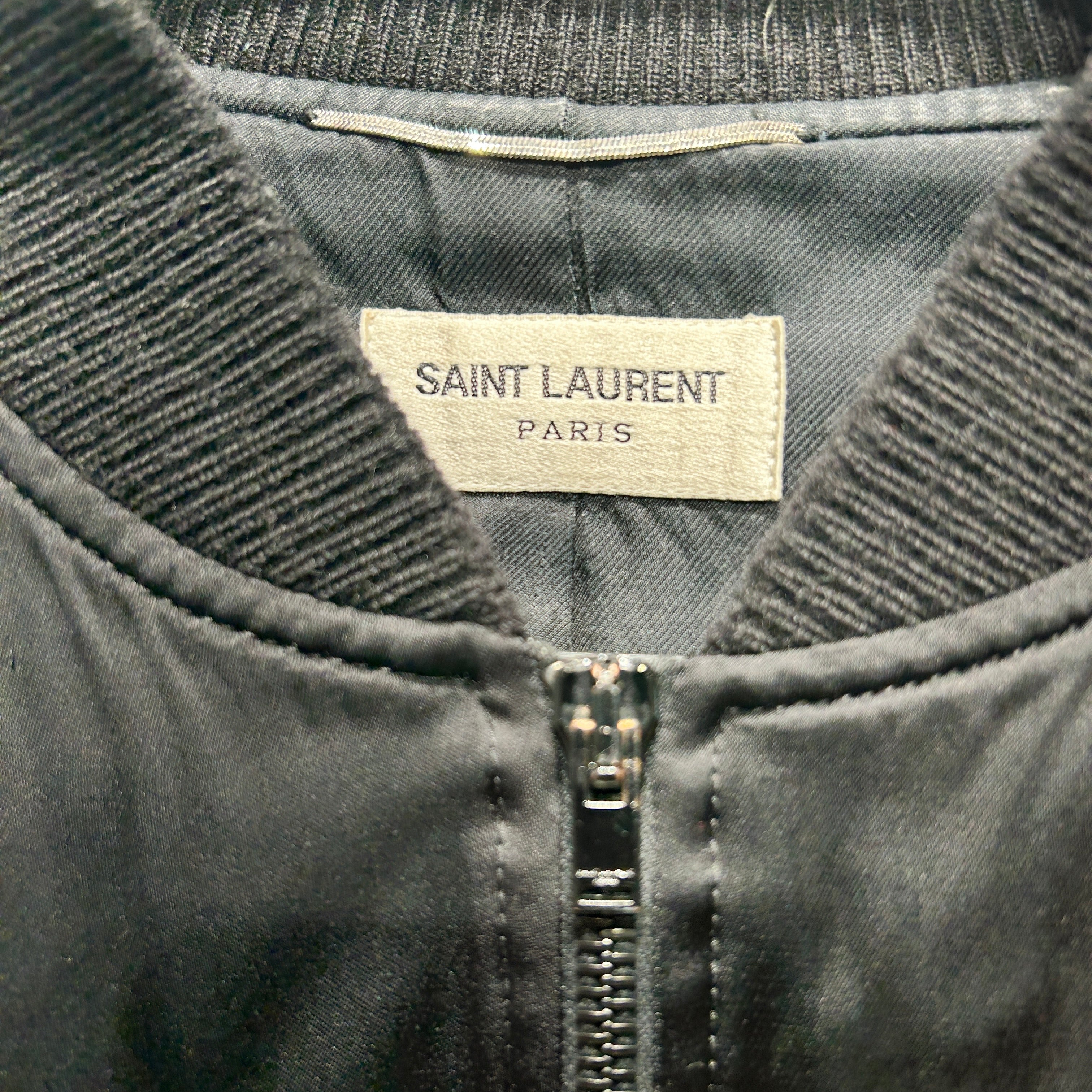 SAINT LAURENT/Jacket/48/BLK/BEADED TEDDY JACKET SS19 view 3