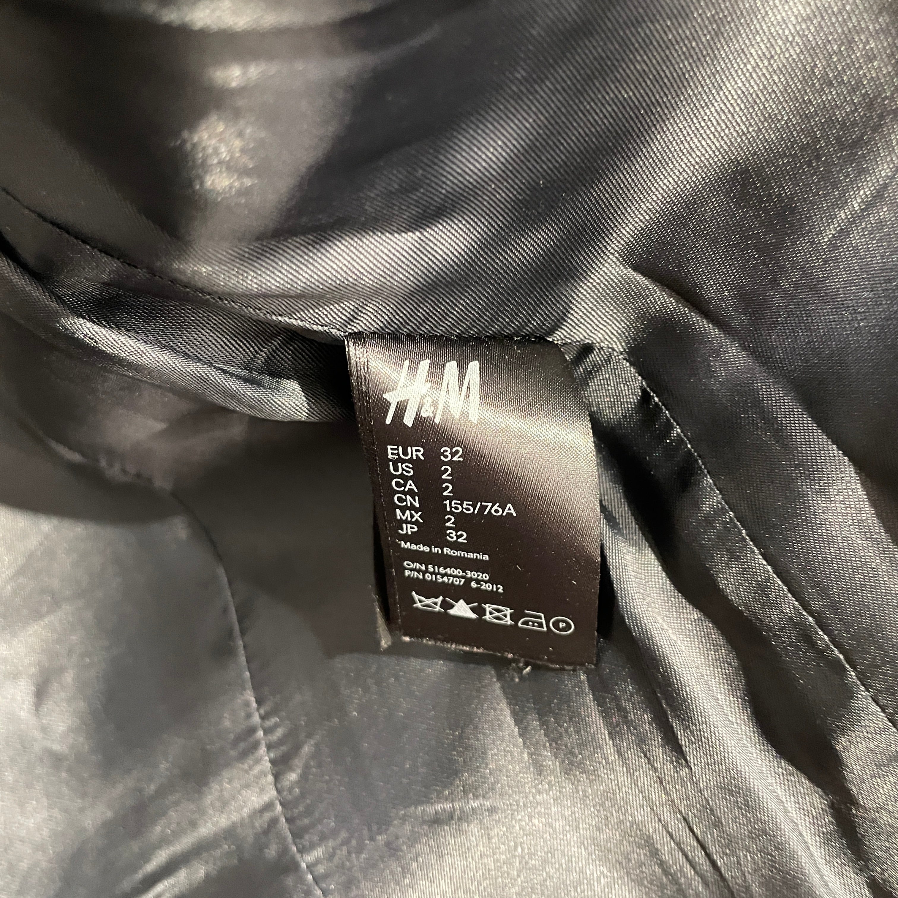 Maison Margiela/H&M/Tailored Jkt/32/Polyester/BLK/Double Breasted/CROPPED DBLE BRESTED BLAZER view 4