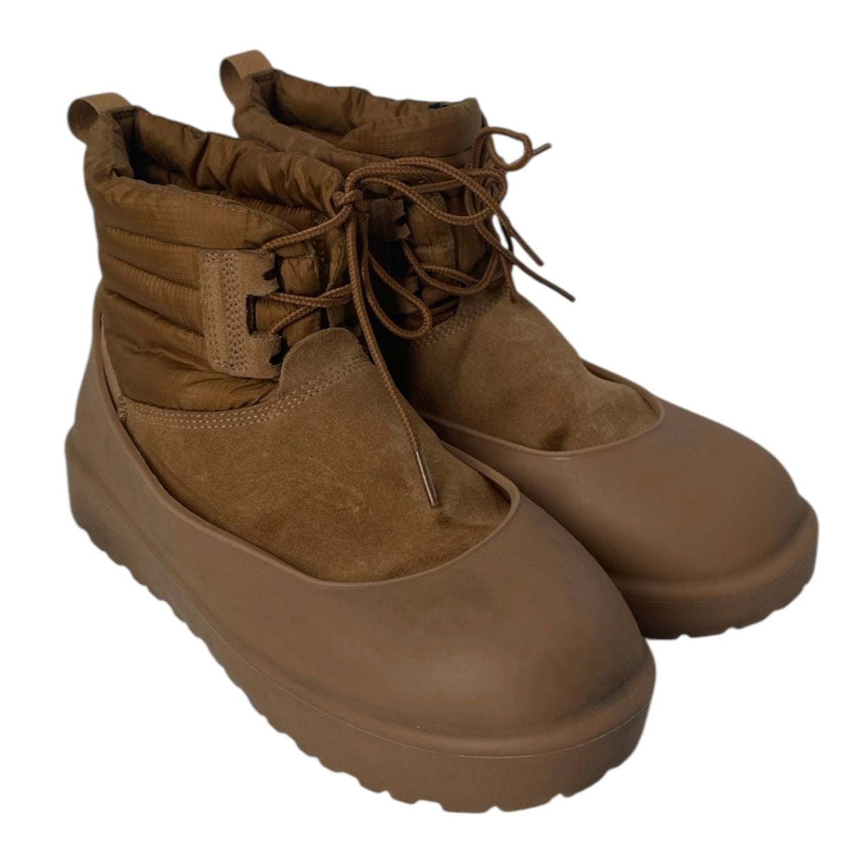 UGG australia/Boots/US 8/Nylon/BEG/puffer ankle beige boots view 1