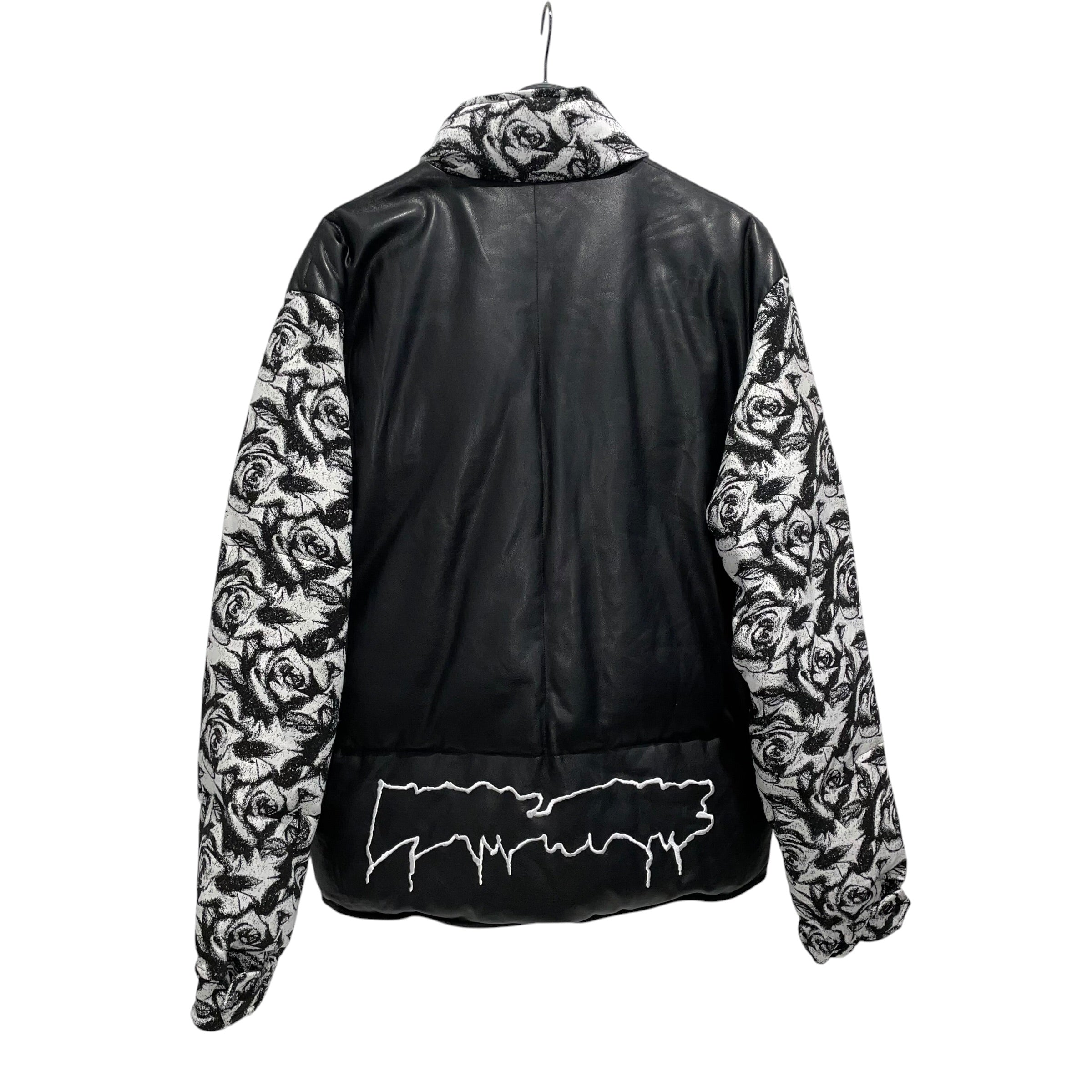 Fucking Awesome/Puffer Jkt/L/Leather/BLK/All Over Print/All over floral print leather view 2