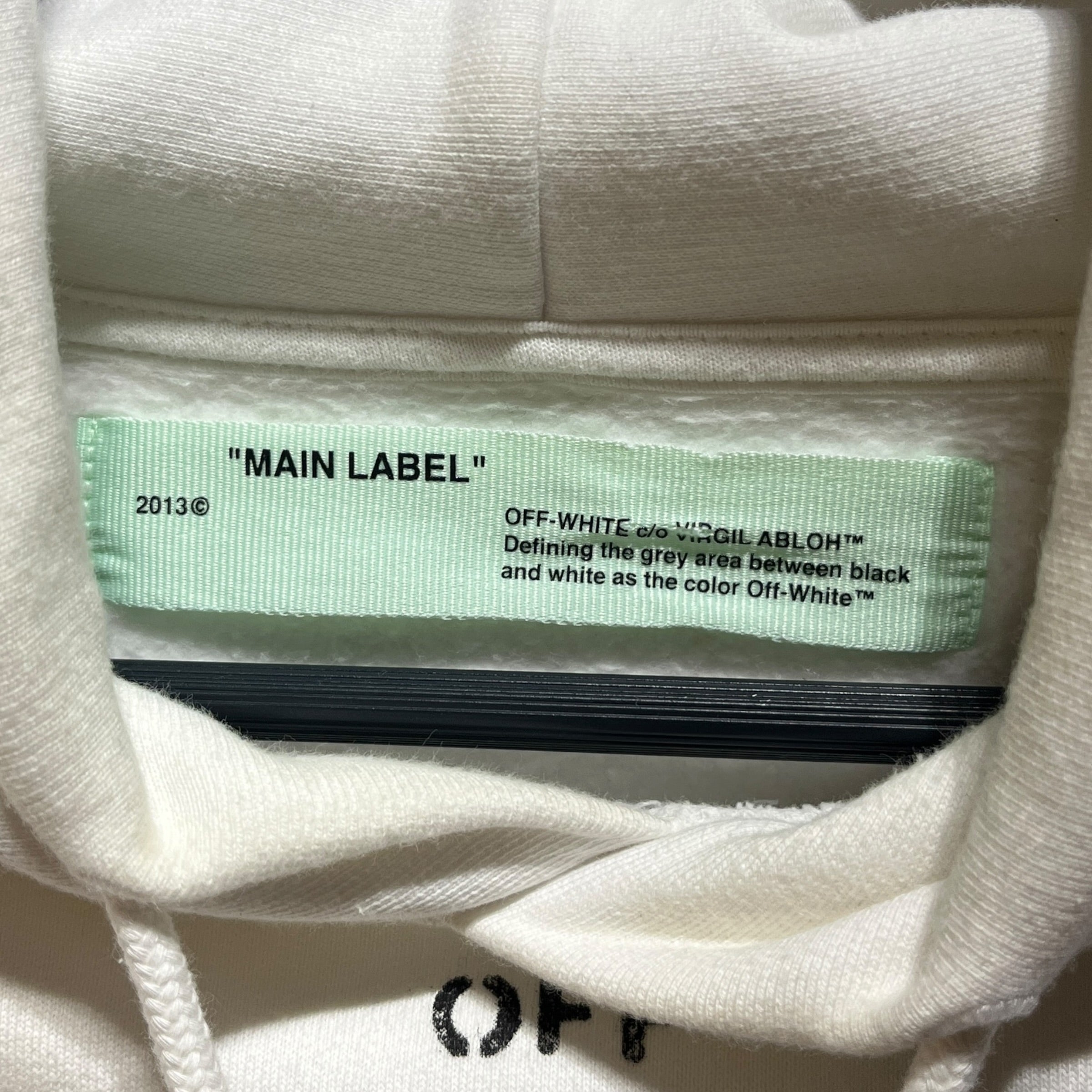 OFF-WHITE/Hoodie/L/Graphic/Cotton/WHT/DUBAI EXCLUSIVE view 3