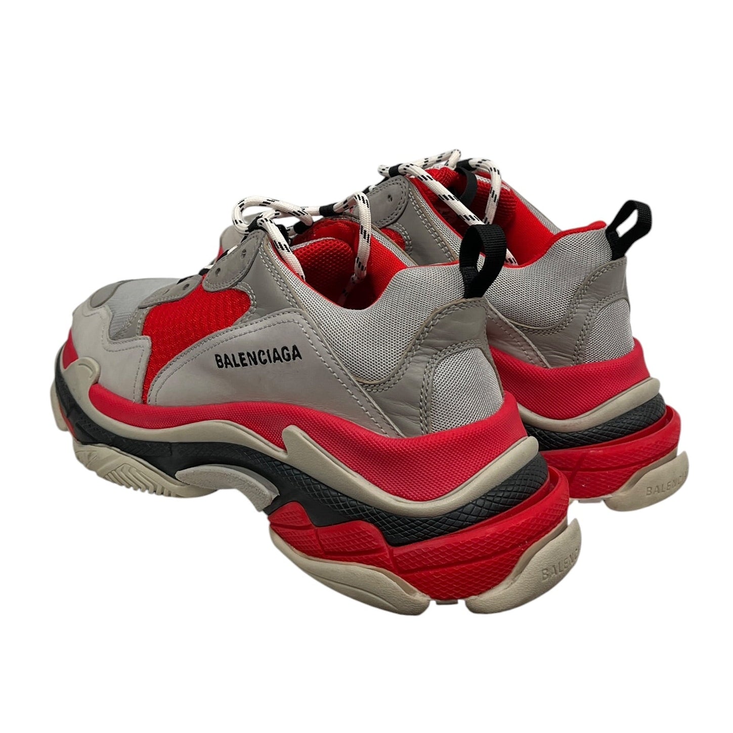 BALENCIAGA/Low-Sneakers/EU 43/GRY/TRIPLE S- GRAY RED view 2