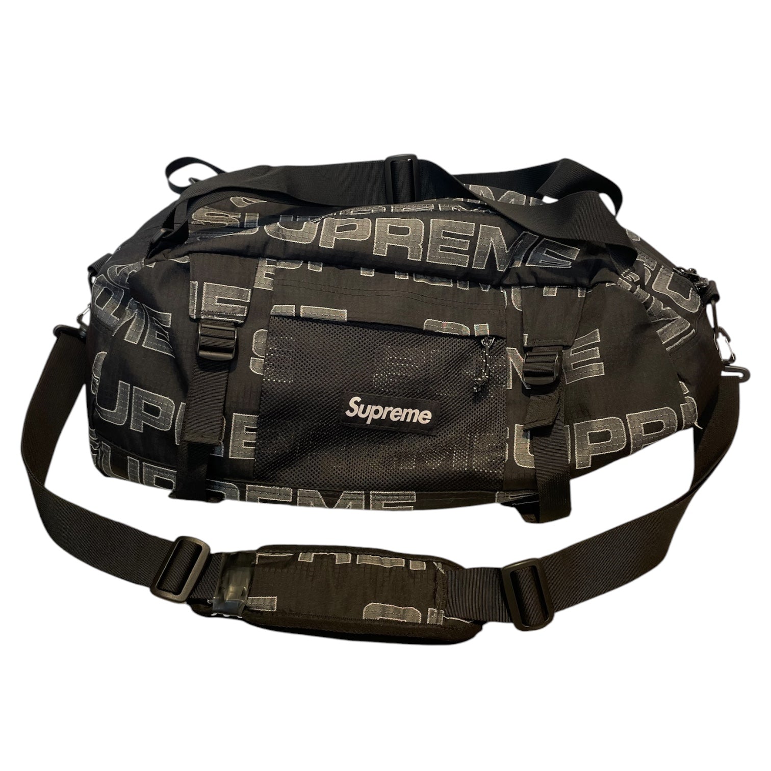 Supreme/Bag/Cotton/BLK/duffle bag/ mono view 1