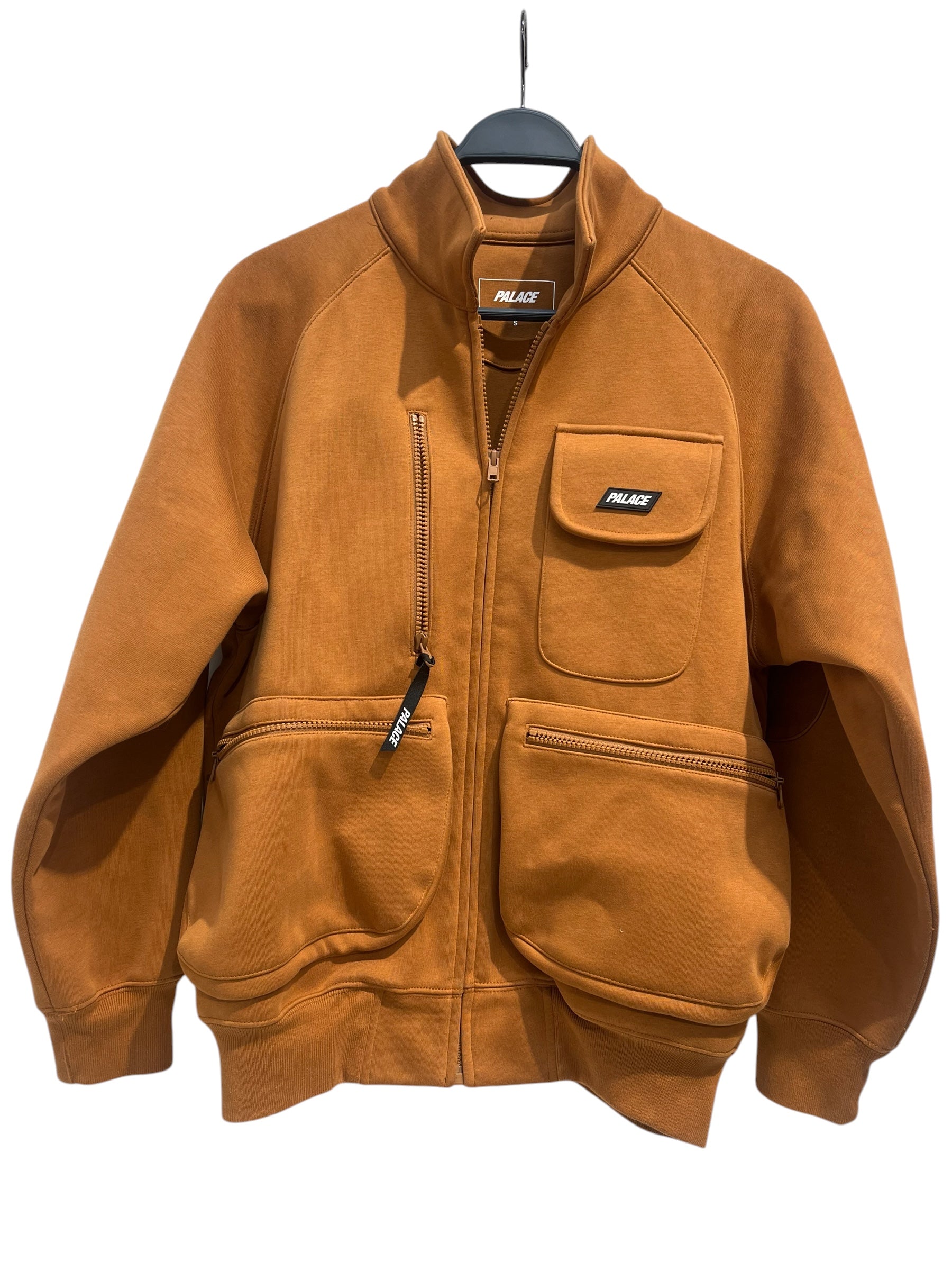PALACE/Jacket/S/Cotton/BRW/BLACK LOGO 3 ZIP POCKET ZIPUP view 1