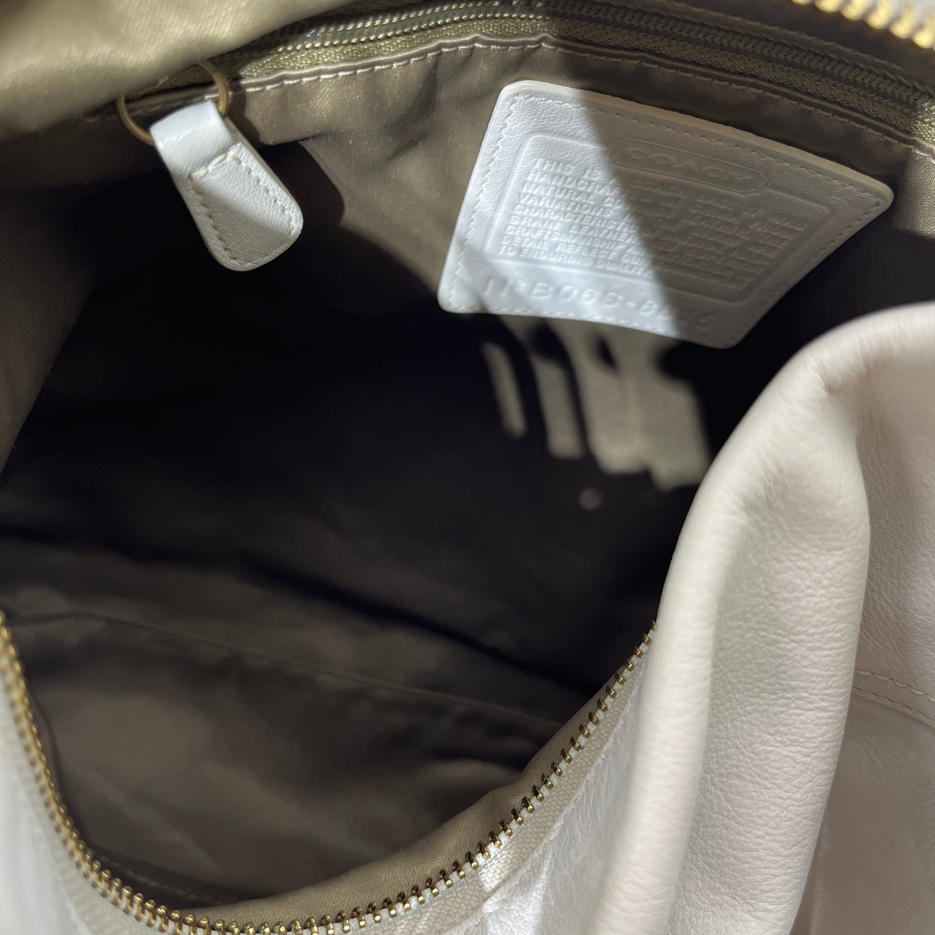 COACH/Cross Body Bag/Leather/WHT/HAMPTONS HOBO view 5