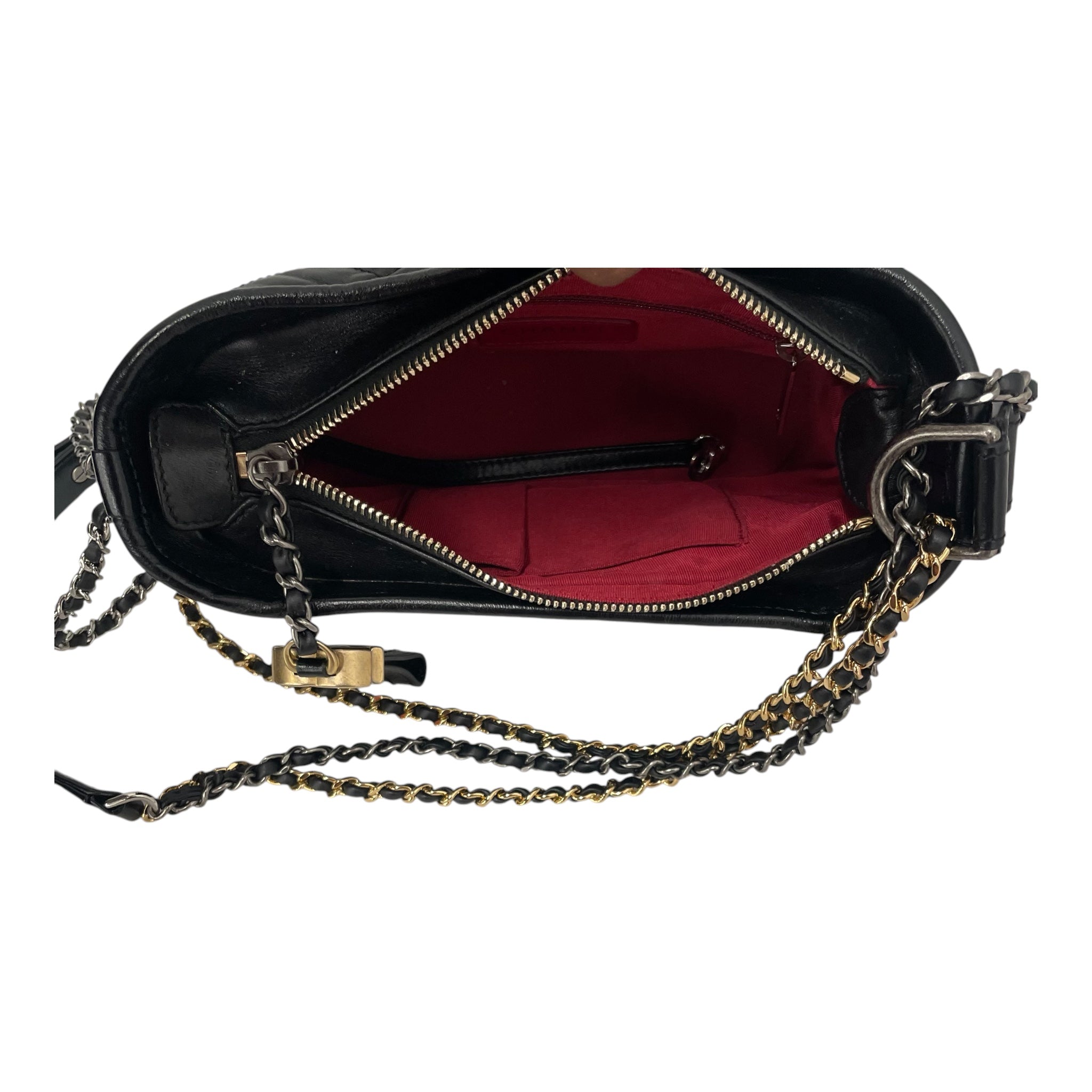 CHANEL/Cross Body Bag/Leather/BLK/mini quilt view 4