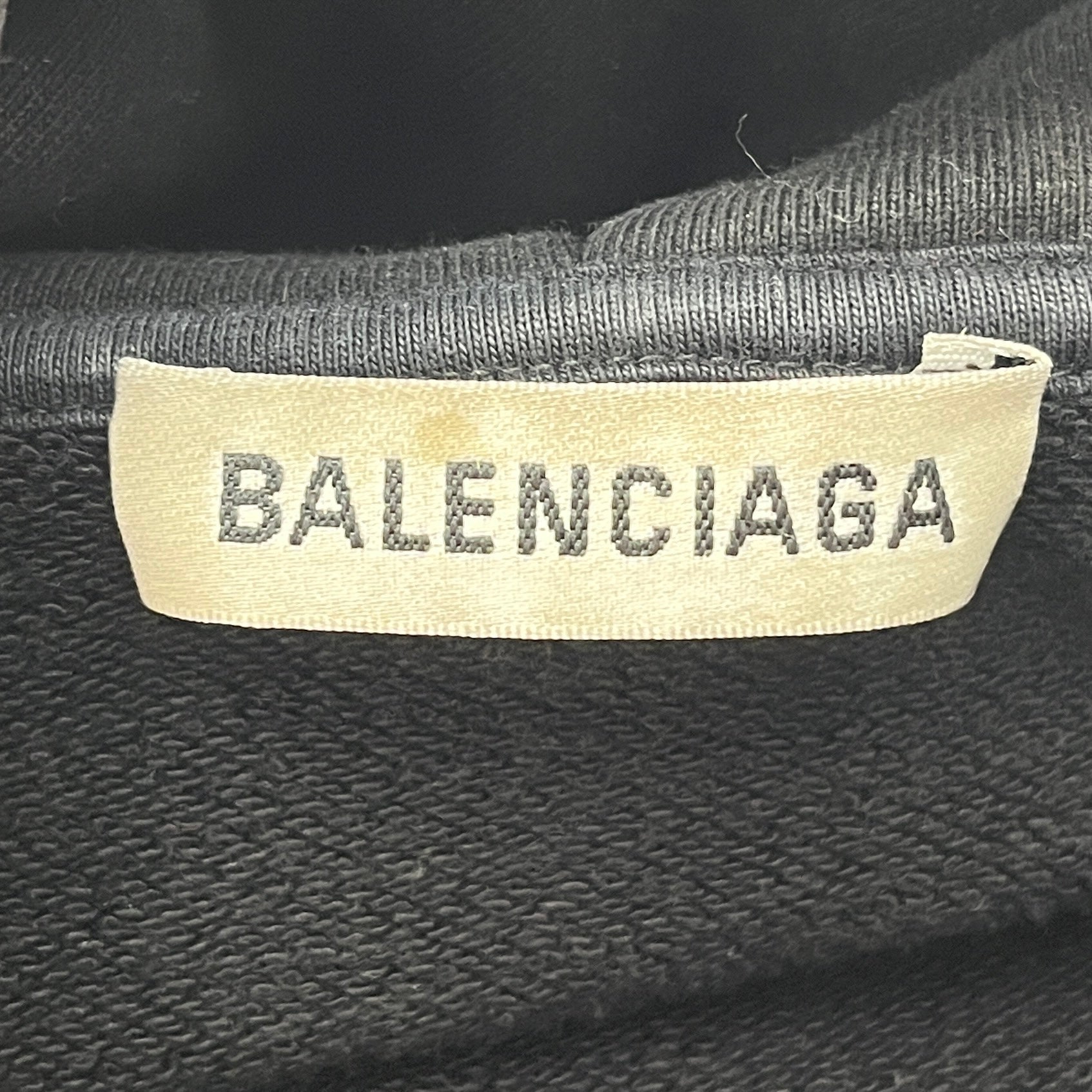 BALENCIAGA/Hoodie/XS/Cotton/BLK/CREW view 4