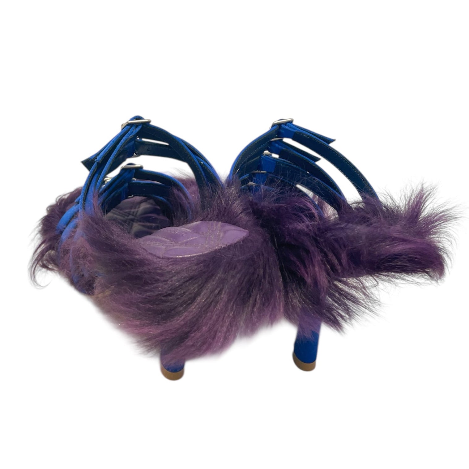 BURBERRY/Sandals/EU 35/Fur/BLU/PURPLE FOX FUR view 2