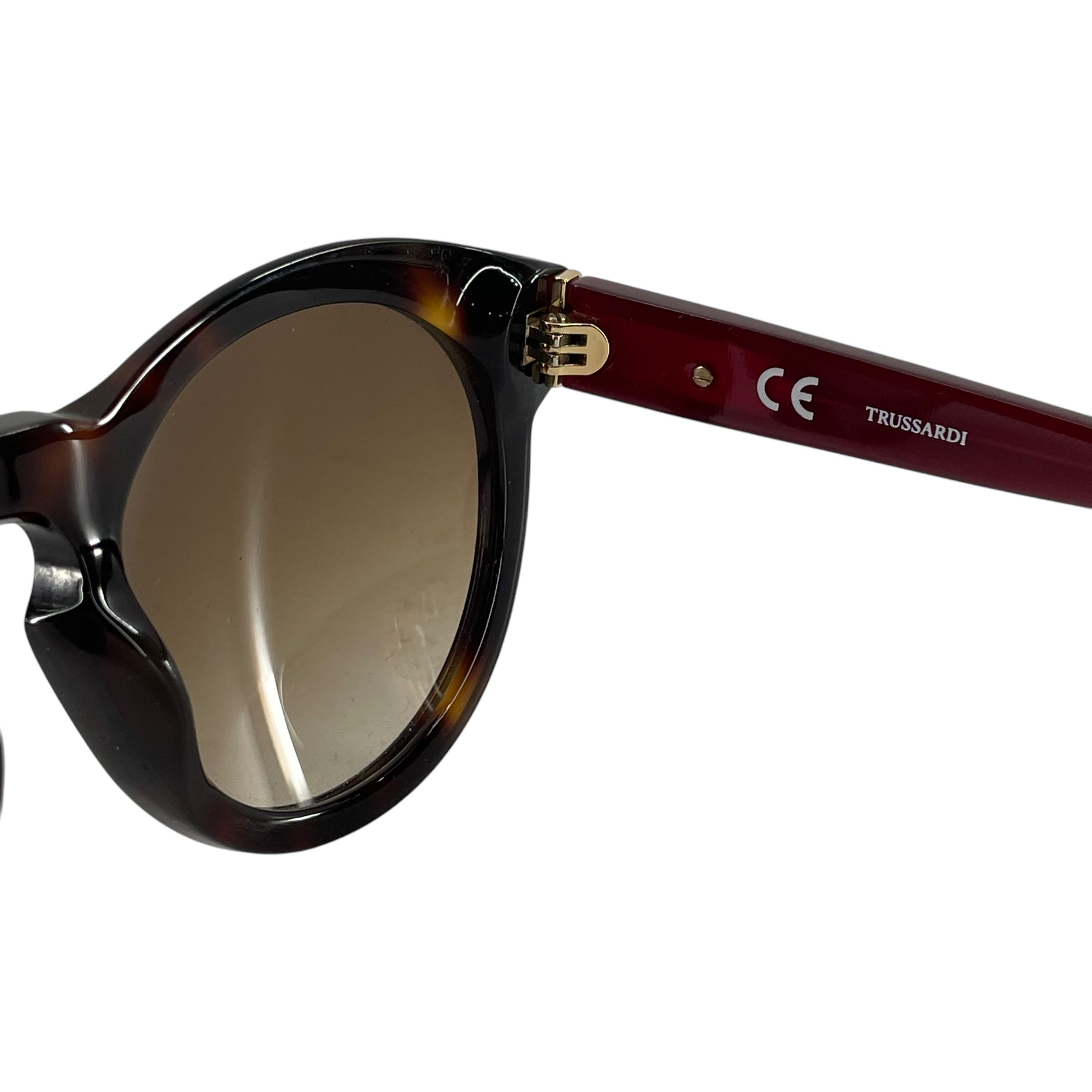 TRUSSARDI/Sunglasses/Celluloid/BRD/ROUND LENS view 4