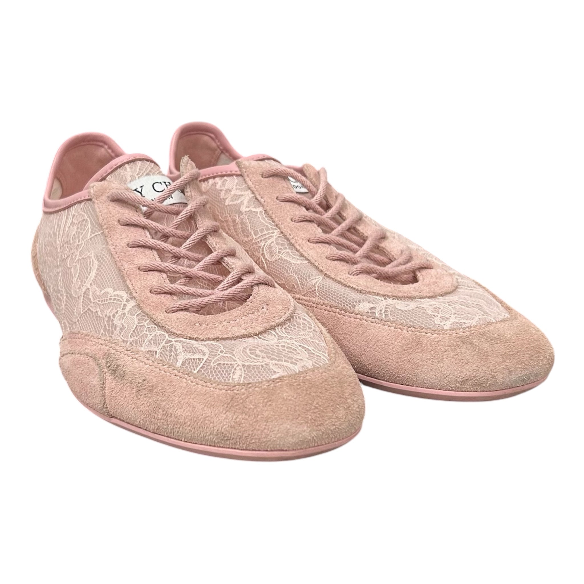 JIMMY CHOO/Low-Sneakers/EU 38/PNK/LACE DESIGN view 1