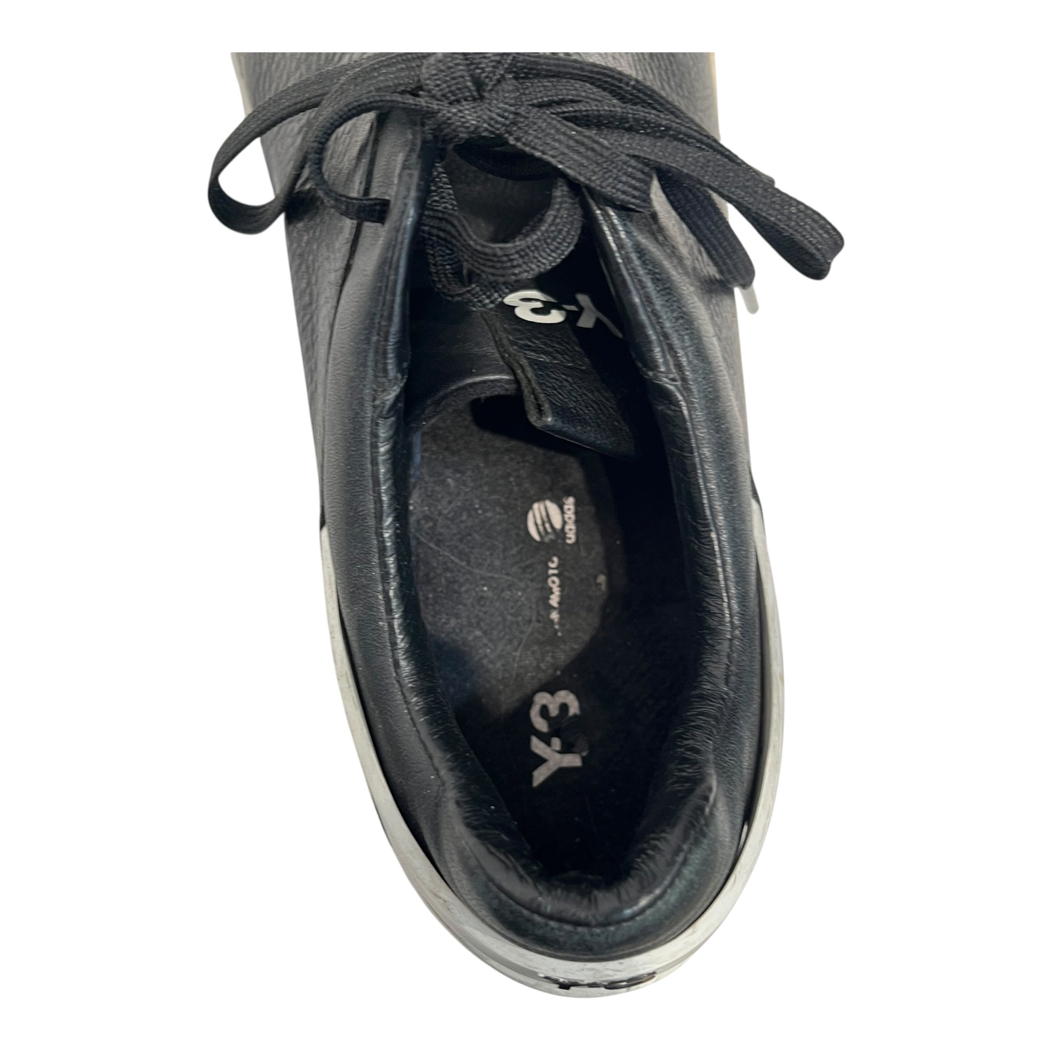 Y-3/adidas/Low-Sneakers/US 11/Leather/BLK/STAN SMITH COLORBLOCK BLK/WHT view 3