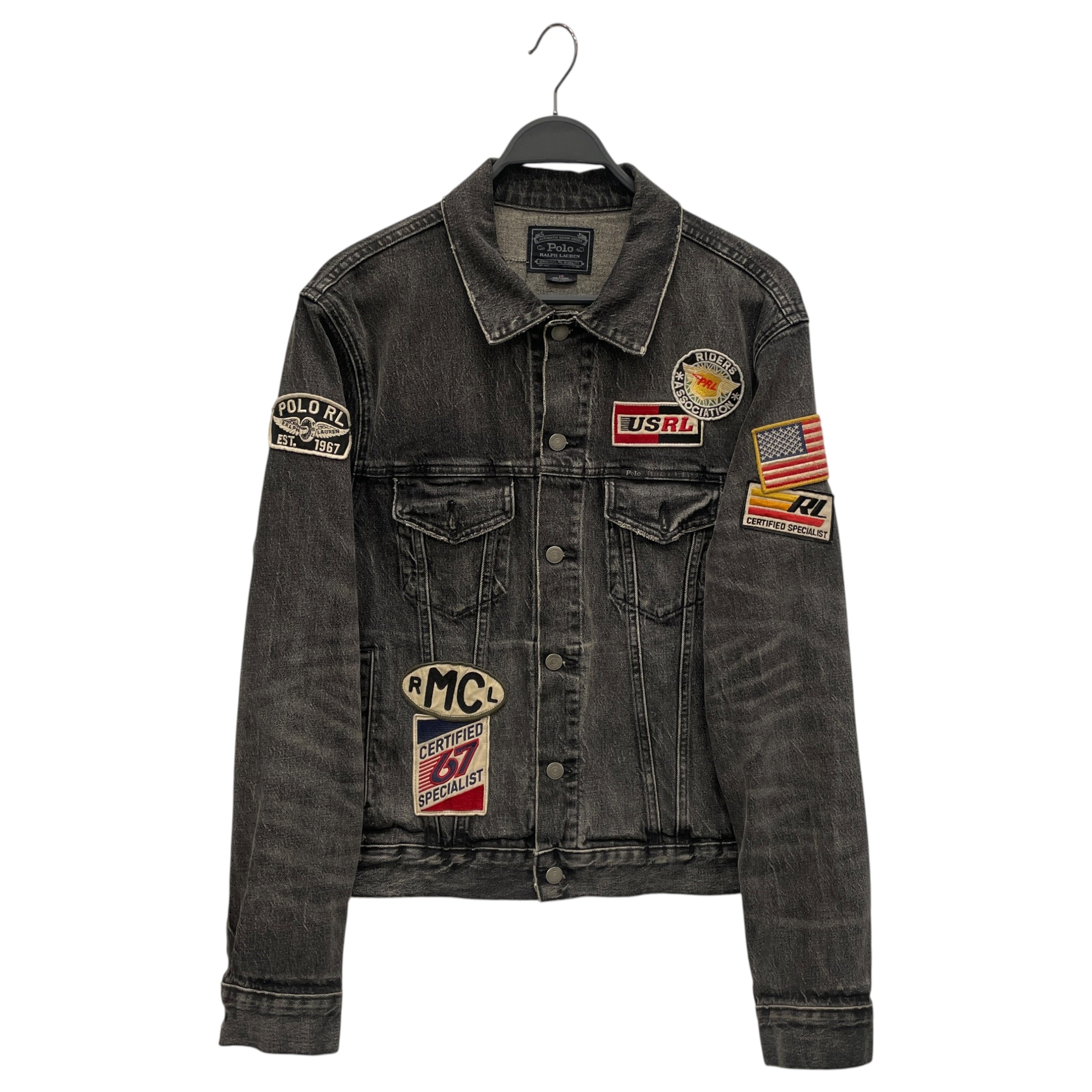 POLO RALPH LAUREN/Denim Jkt/L/Denim/BLK/PATCHED TYPE 3 view 1