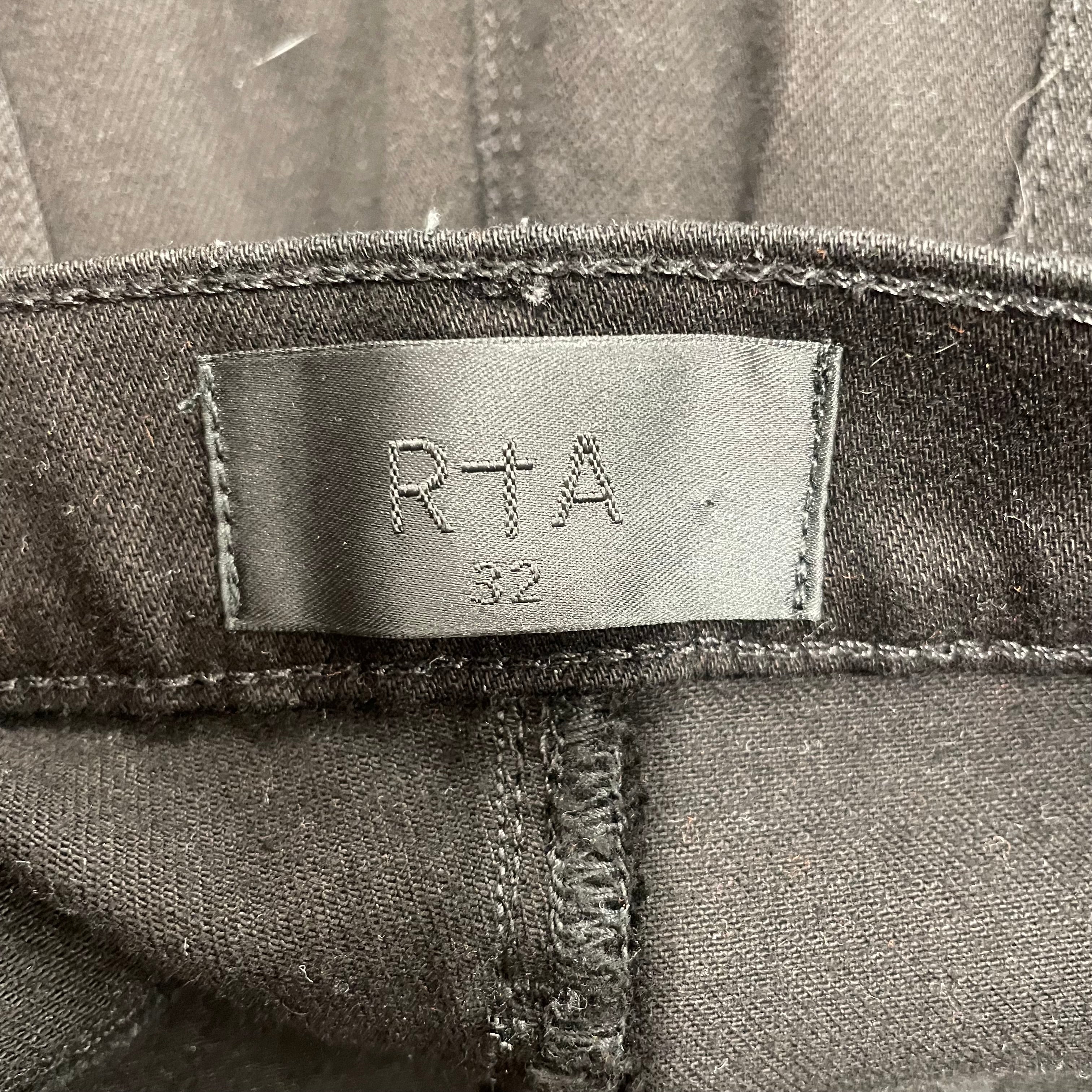 R+A/Skinny Pants/33/Denim/BLK/CROSSBACK view 3