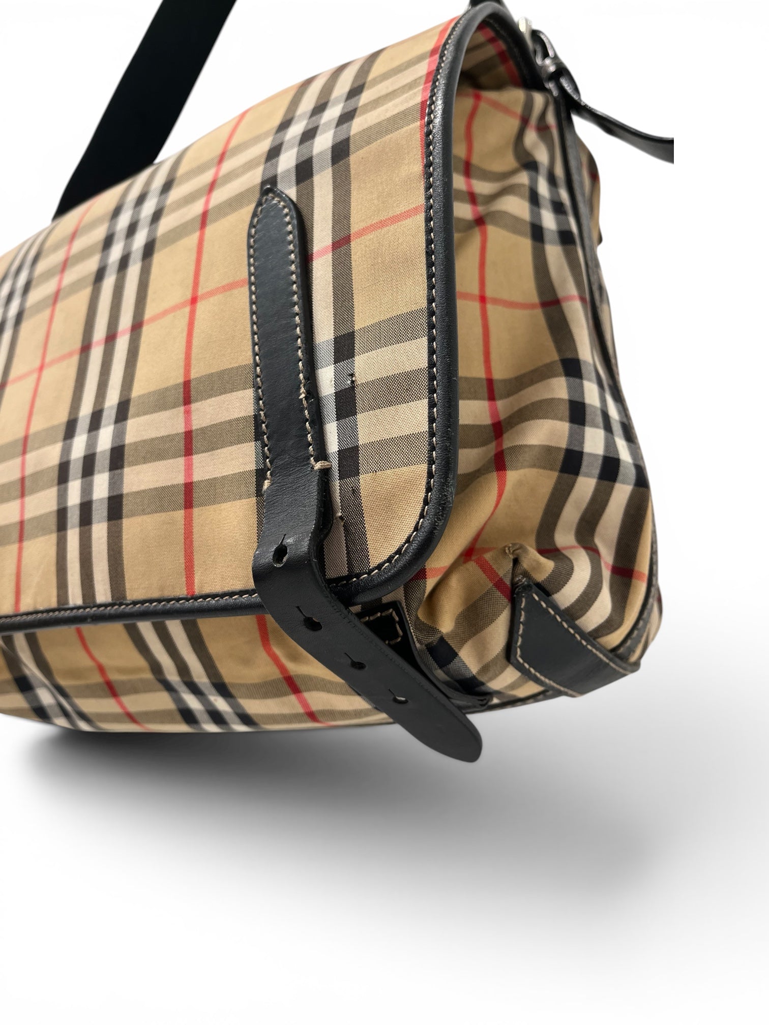 BURBERRY/Cross Body Bag/Plaid/CML/CANVAS MESSANGER BAG view 9