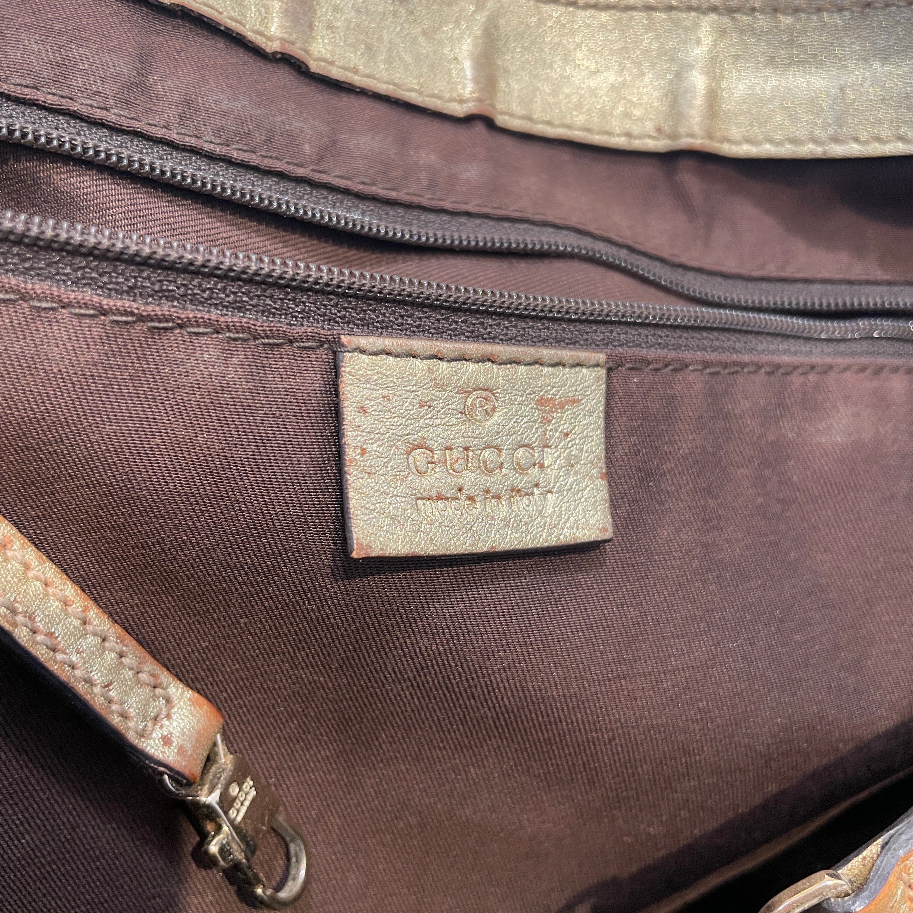 GUCCI/Hand Bag/Monogram/Cotton/GLD/GG Canvas Abbey view 6