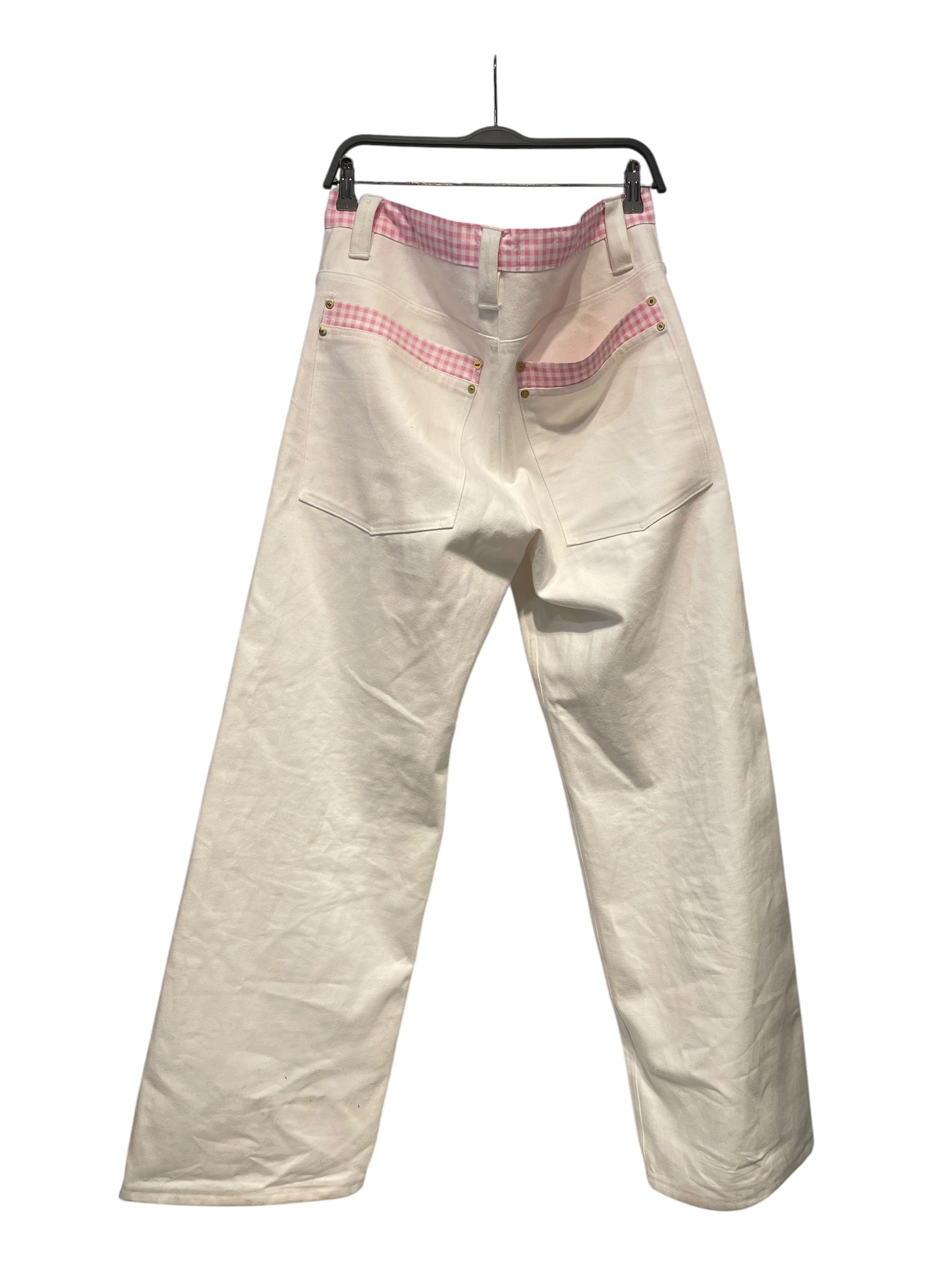 WFTV/Pants/L/Denim/WHT/Gingham Check/PINK GINGHAM PANTS view 2
