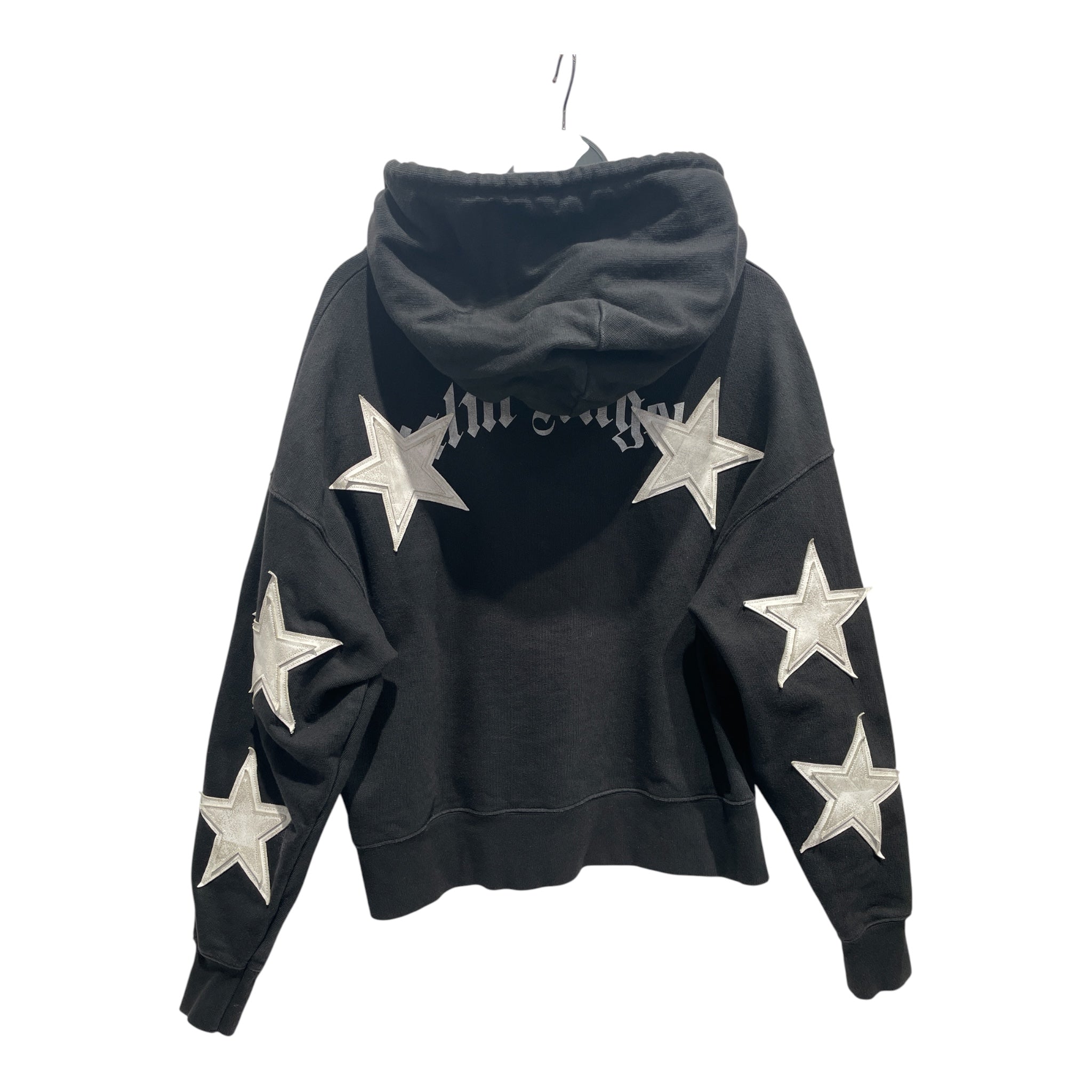 Palm Angels/Hoodie/XS/S/Cotton/BLK/Oversize/Patched Stars view 2