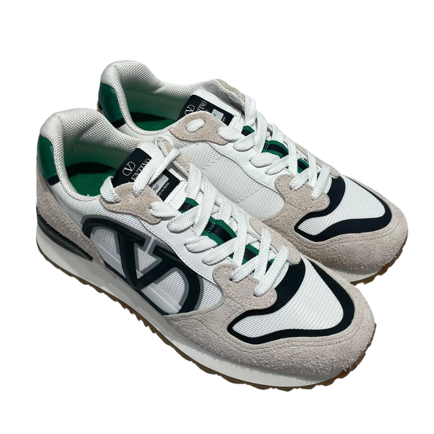 VALENTINO GARAVANI/Low-Sneakers/EU 41.5/Suede/CRM/vlogo view 1