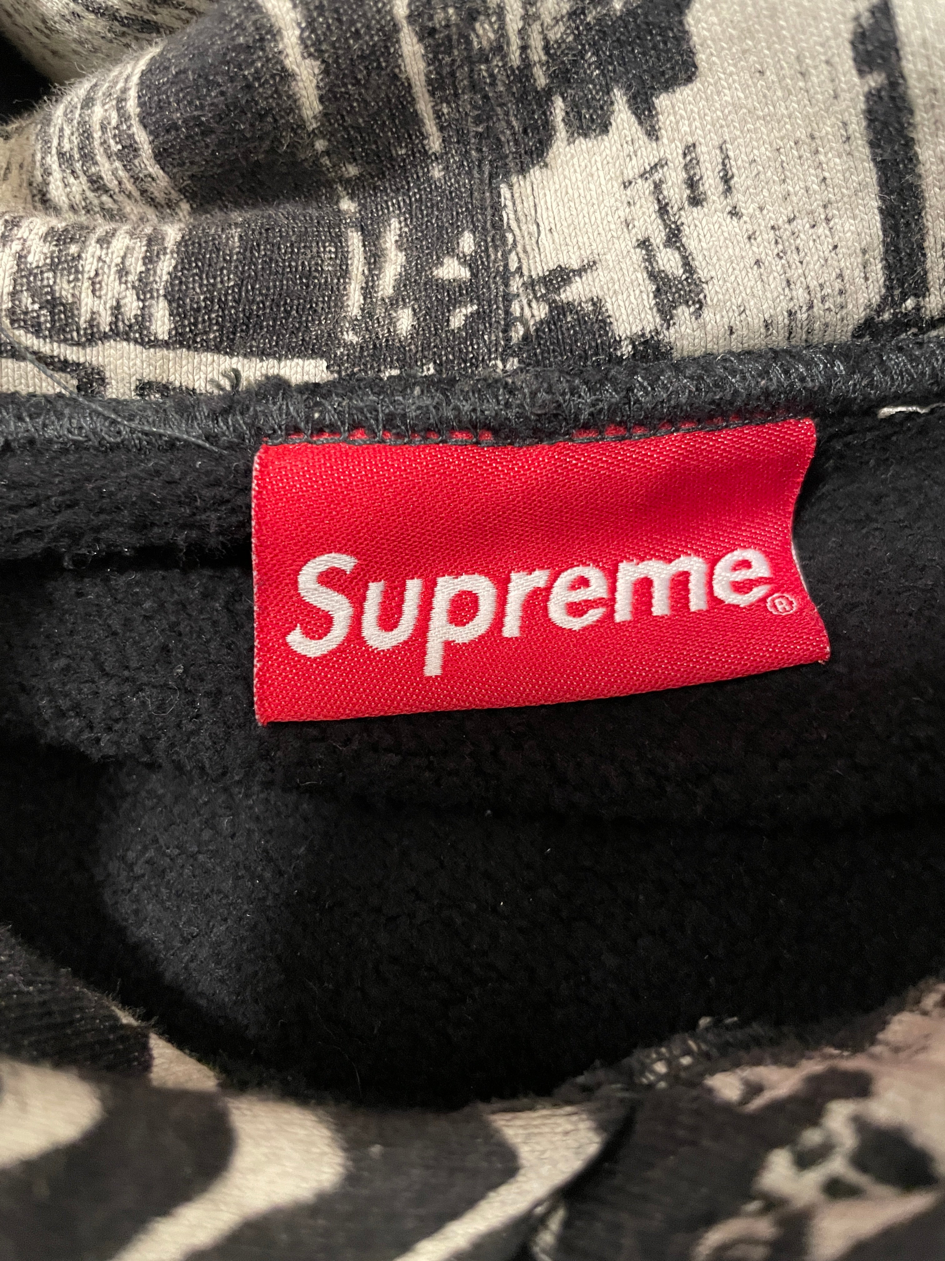 Supreme/Hoodie/L/All Over Print/Cotton/BLK/MILES DAVIS view 3