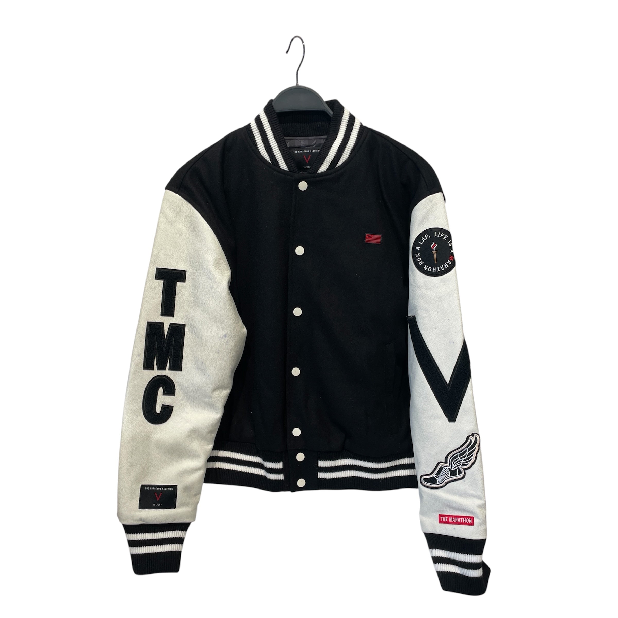 The Marathon/Jacket/S/Wool/BLK/Varisty Jacket Crenshaw view 3