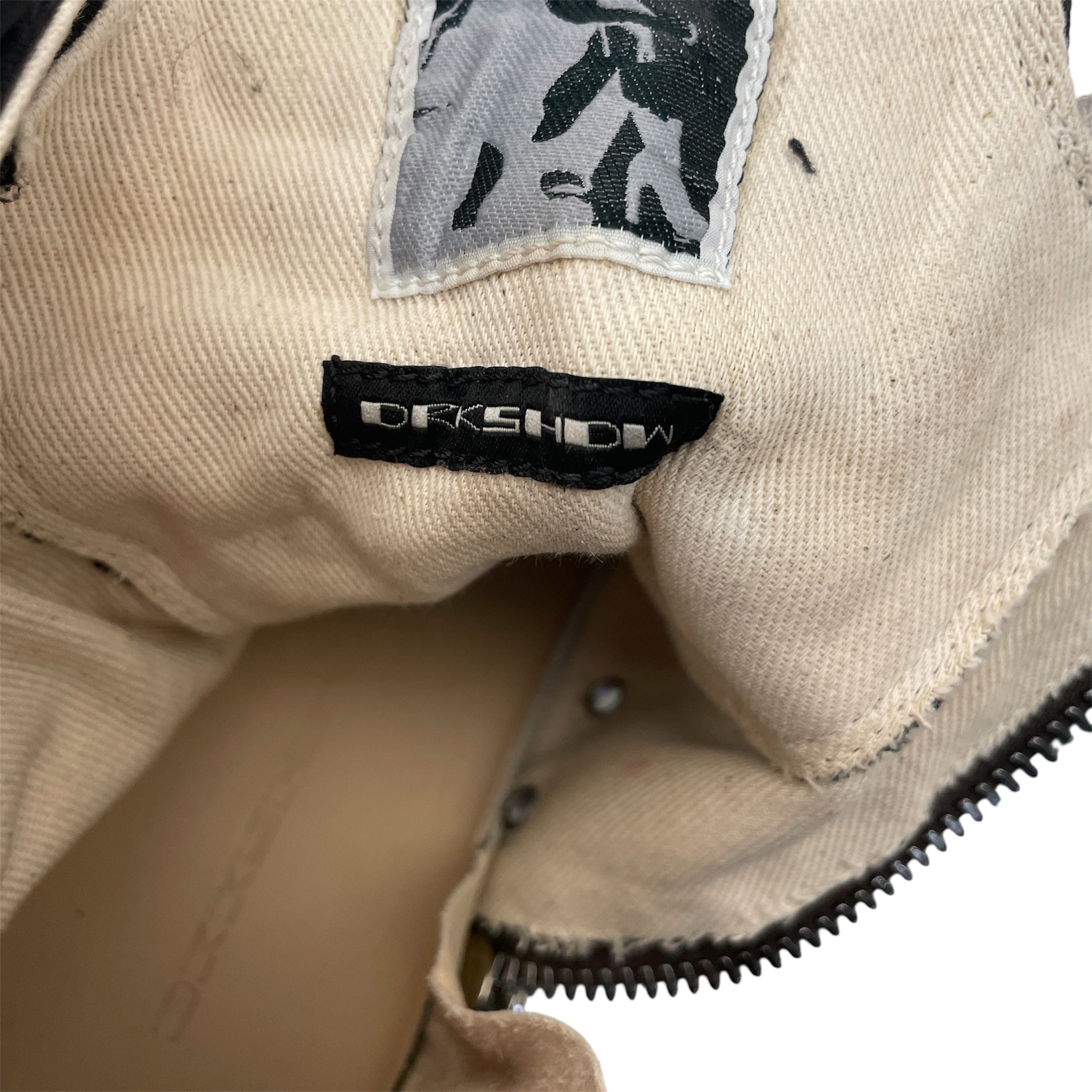 RICK OWENS DRKSHDW/Hi-Sneakers/US 7/Plain/Others/BLK/Abstract Sneaker view 5