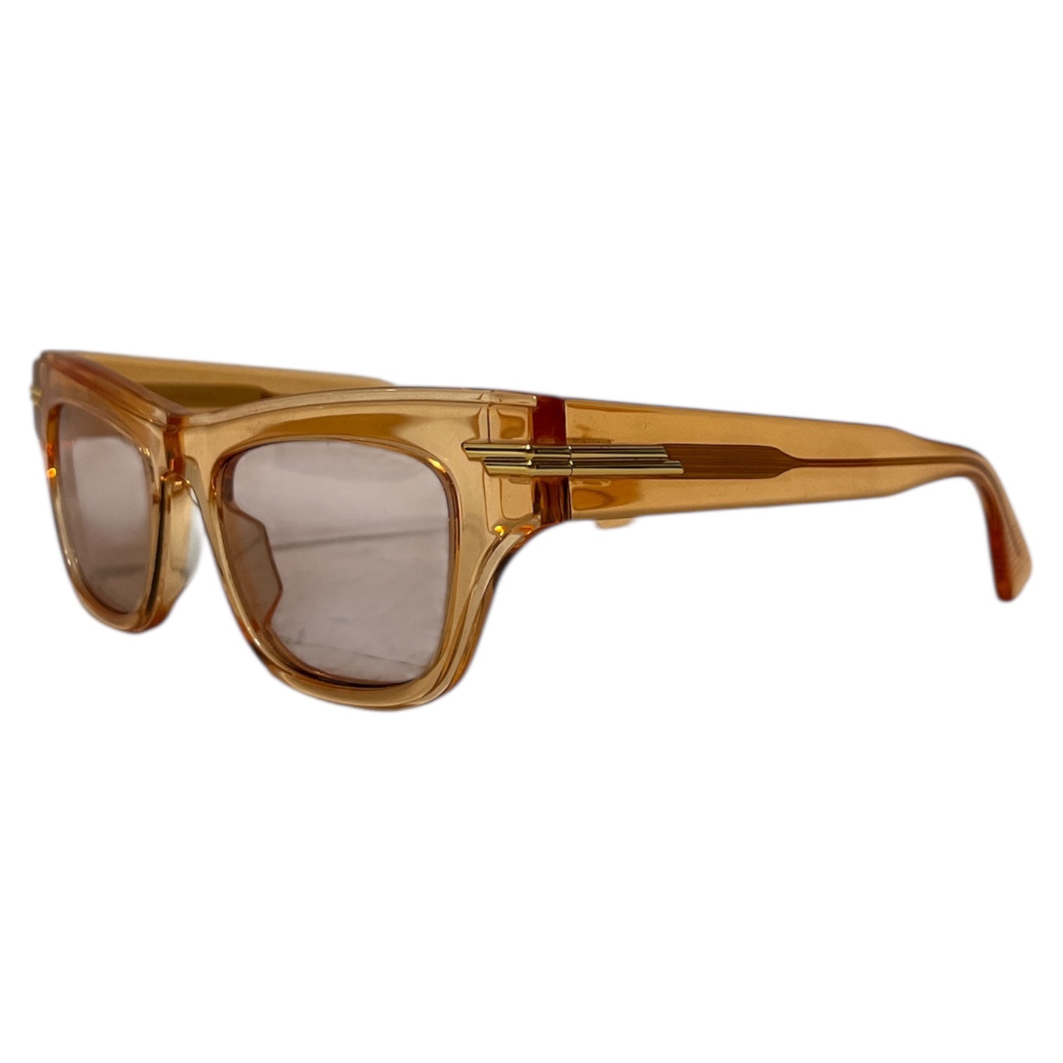 BOTTEGA VENETA/Sunglasses/Celluloid/ORN/orange cat view 2