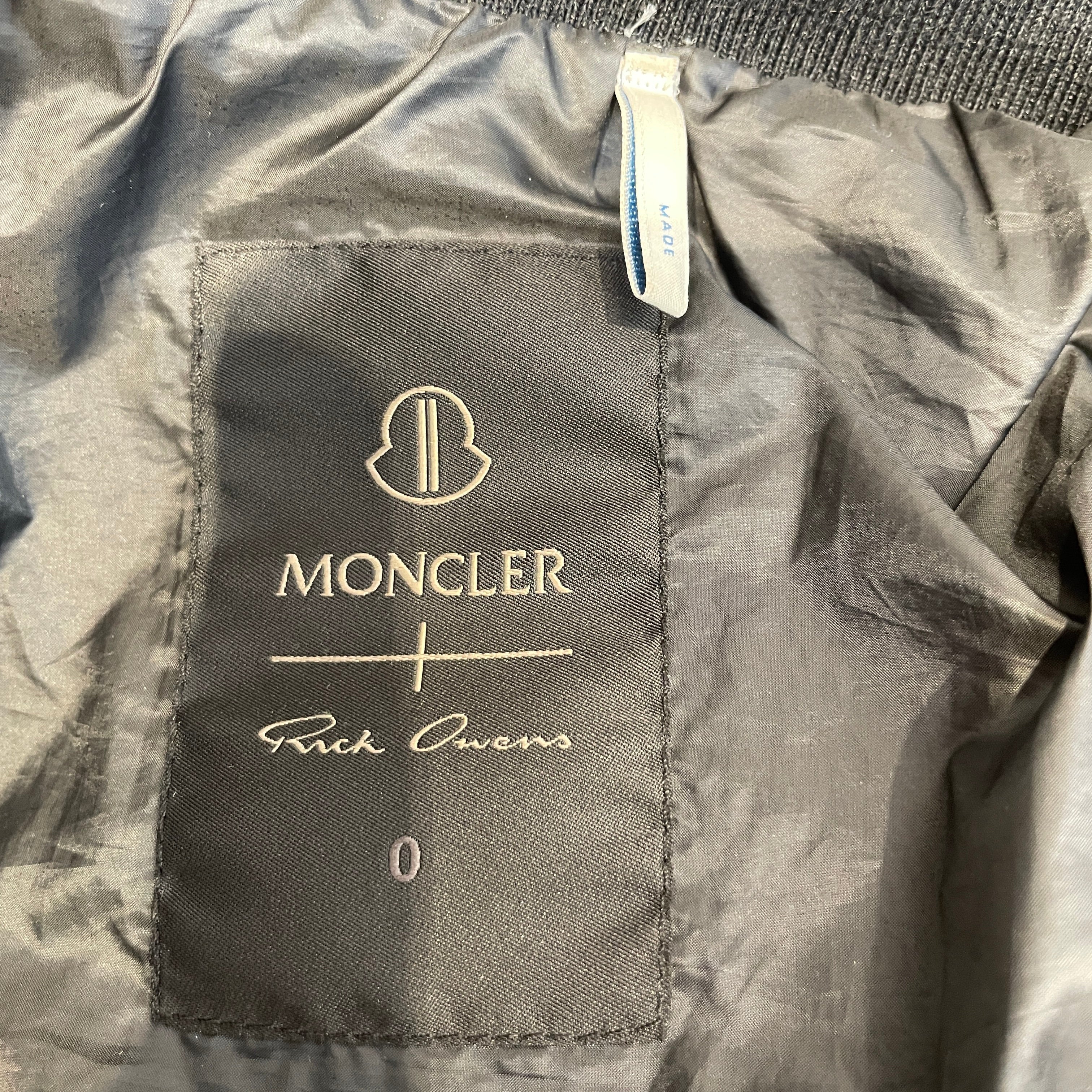 MONCLER/Rick Owens/Puffer Jkt/0/Nylon/BLK/ view 5