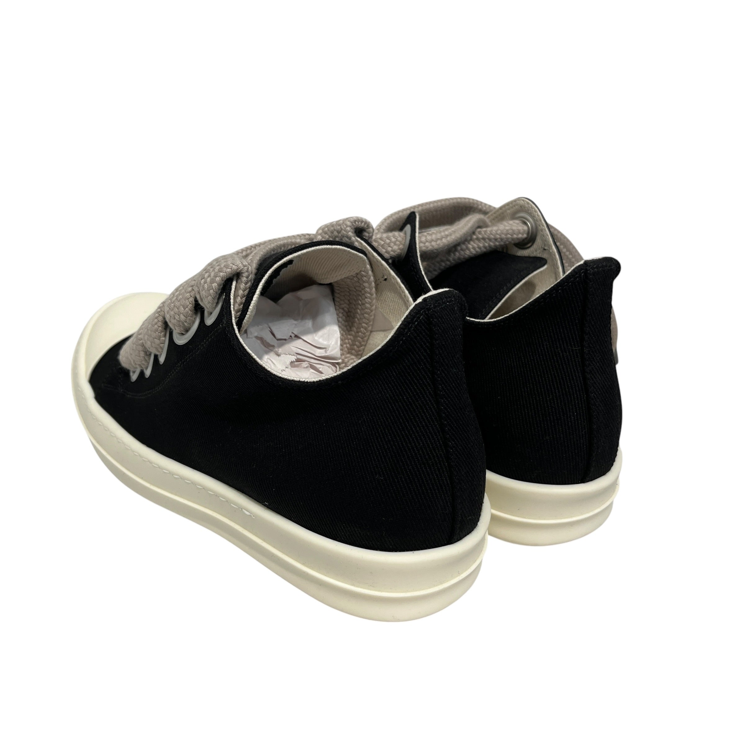 RICK OWENS DRKSHDW/Low-Sneakers/US 7/Cotton/BLK/Ramone DRKSHDW Shrink Wrap view 2