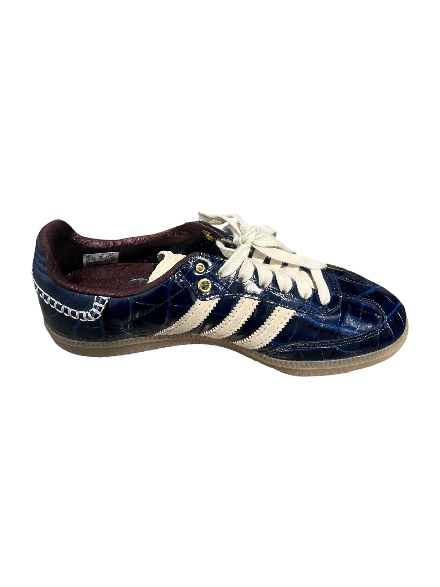 adidas/WALES BONNER/Low-Sneakers/US 6.5/Leather/BLU/SAMBA COLLEGIATE CROC view 3