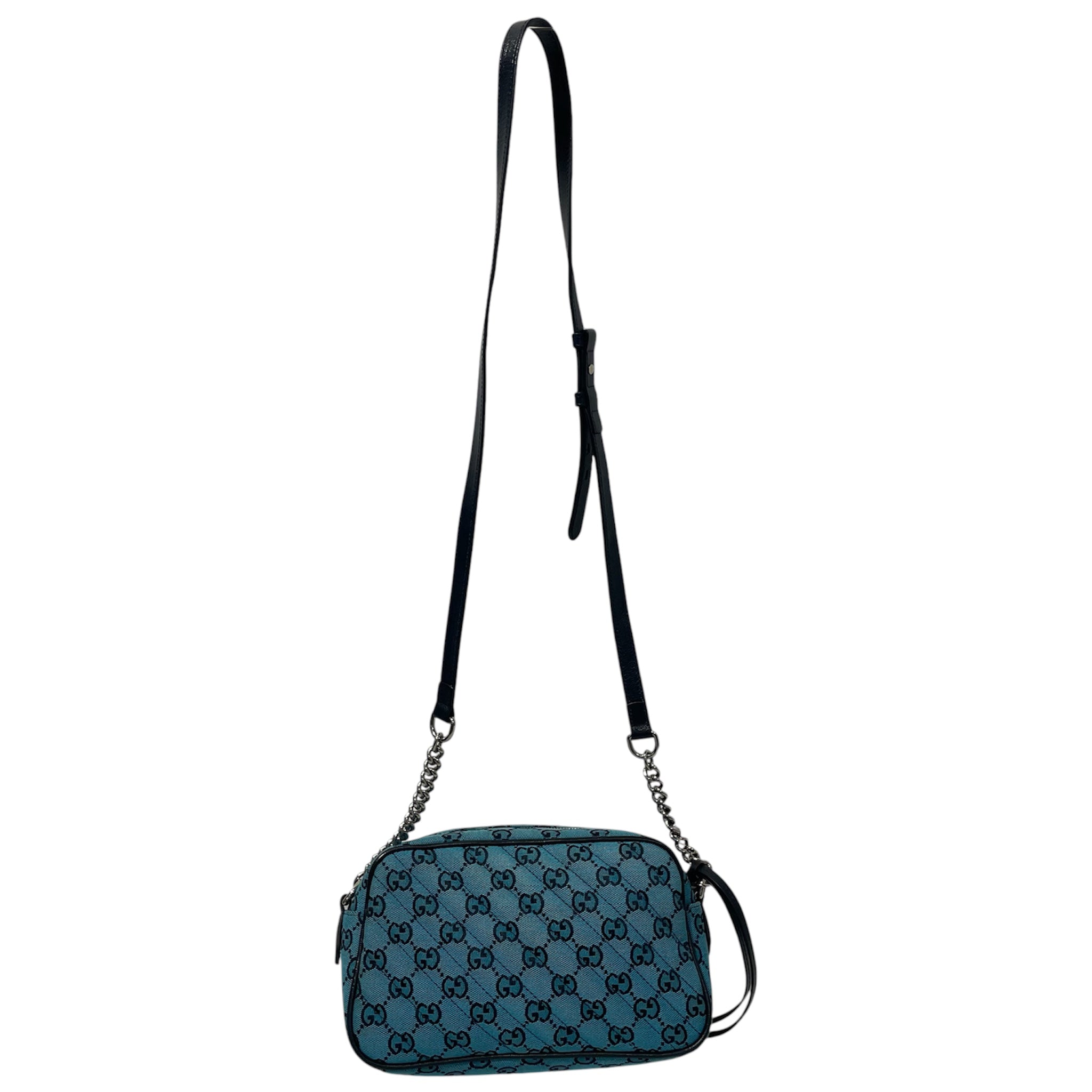 GUCCI/Cross Body Bag/Monogram/BLU/GG MARMONT TURQUOISE view 2