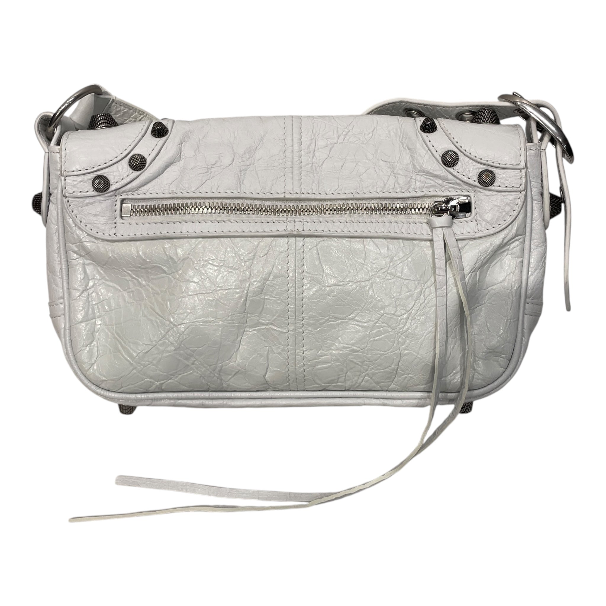 BALENCIAGA/Cross Body Bag/Leather/WHT/LE CAGOLE FLAP SHOULDER BAG view 4