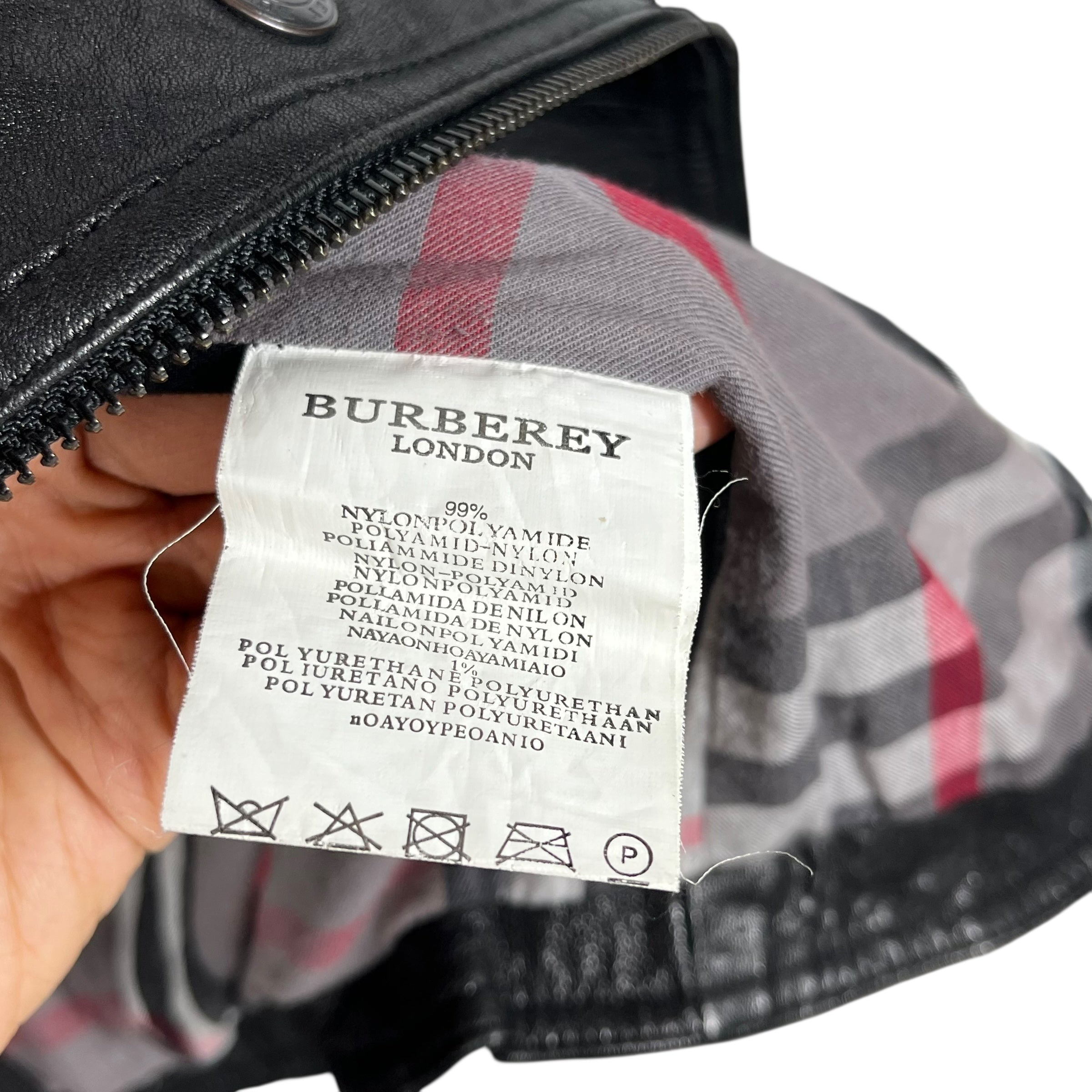 BURBERRY LONDON/Riders Jkt (S)/L/Leather/BLK/DOUBLE RIDERS LEATHER JKT view 4
