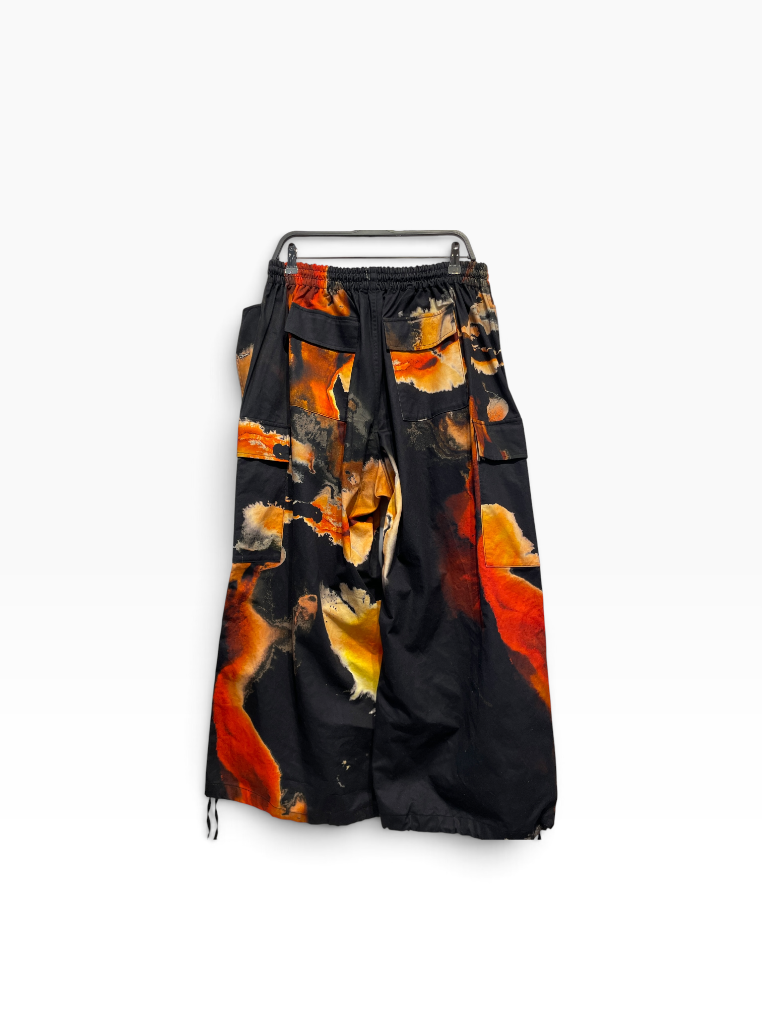 Y-3/Cargo Pants/XS/Cotton/BLK/All Over Print/AOP ABSTRACT PRINT CARGOS view 2