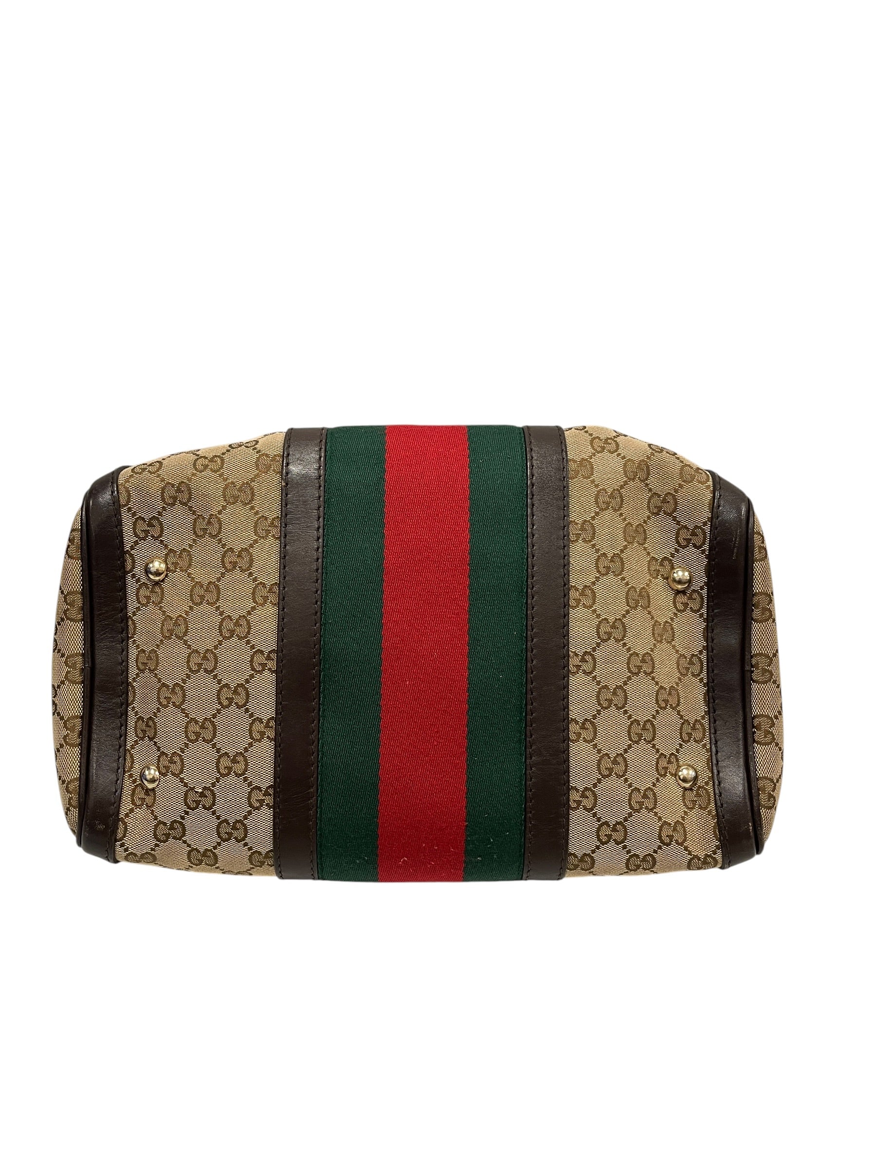 GUCCI/Boston Bag/Monogram/Cotton/BRW/GG Canvas Boston Bag view 3