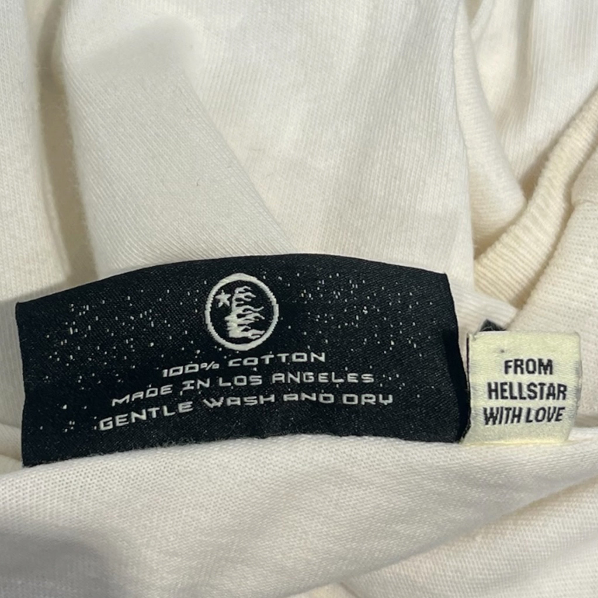 HELLSTAR/T-Shirt/L/Cotton/WHT/Graphic/GLITTER FACE view 4