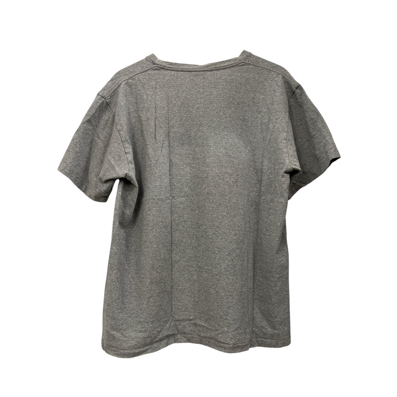 A BATHING APE/T-Shirt/XL/Cotton/GRY/Shark Face Zipper Graphic