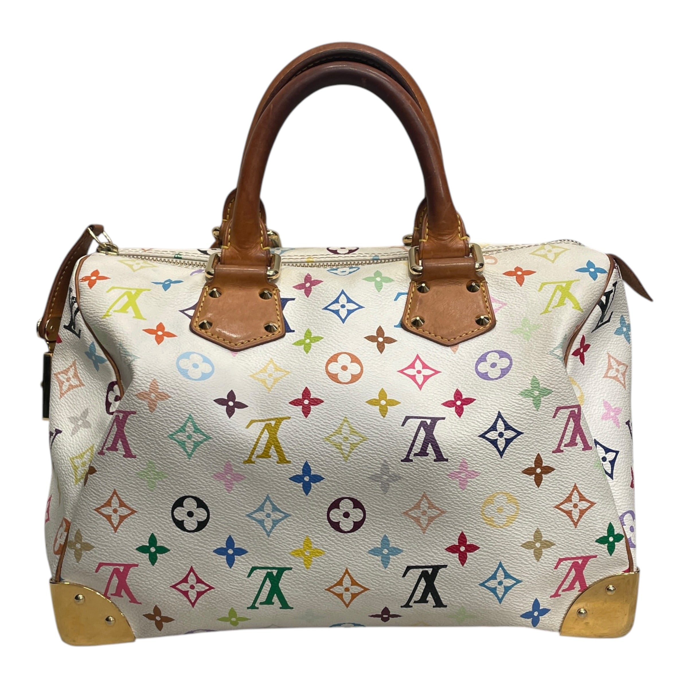 LOUIS VUITTON/Bag/Monogram/Leather/WHT/SPEEDY 30 MULTICOLORE view 2